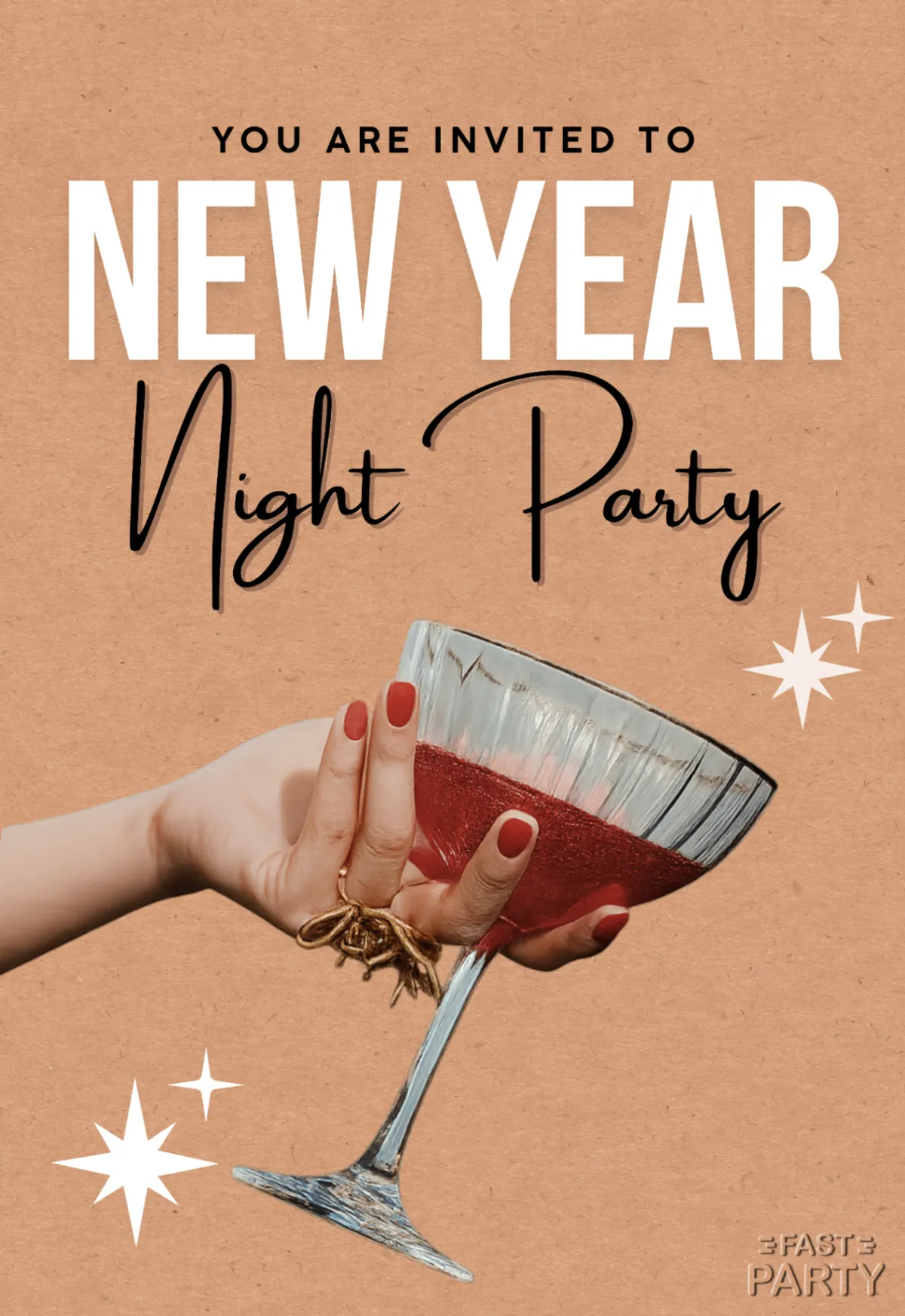 New Year Cheers — Kraft Paper Coupe