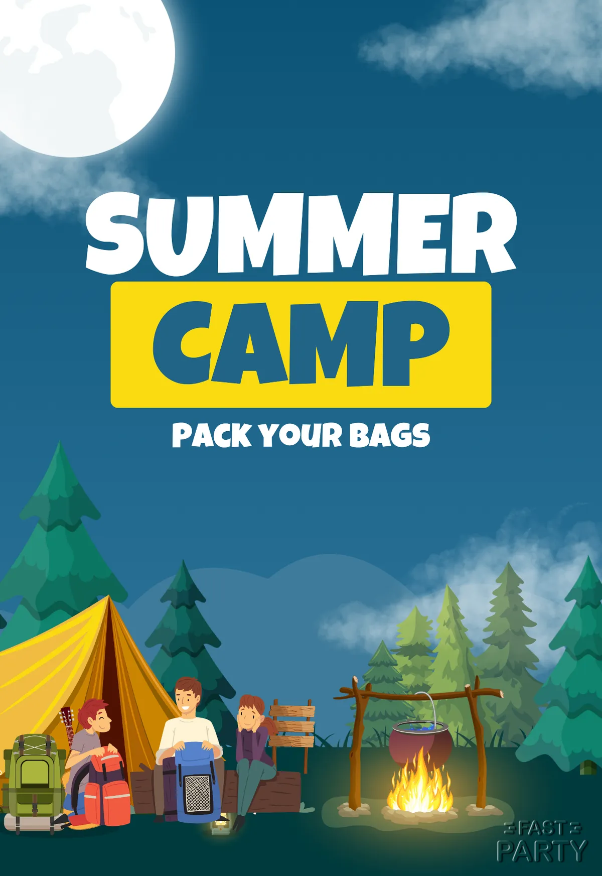 Summer Camp — Bonfire Under the Moon