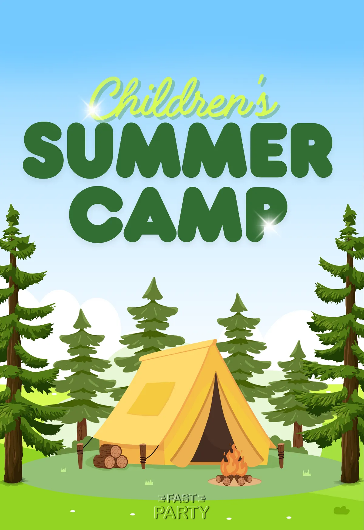 Children's Summer Camp — Tent & Pines