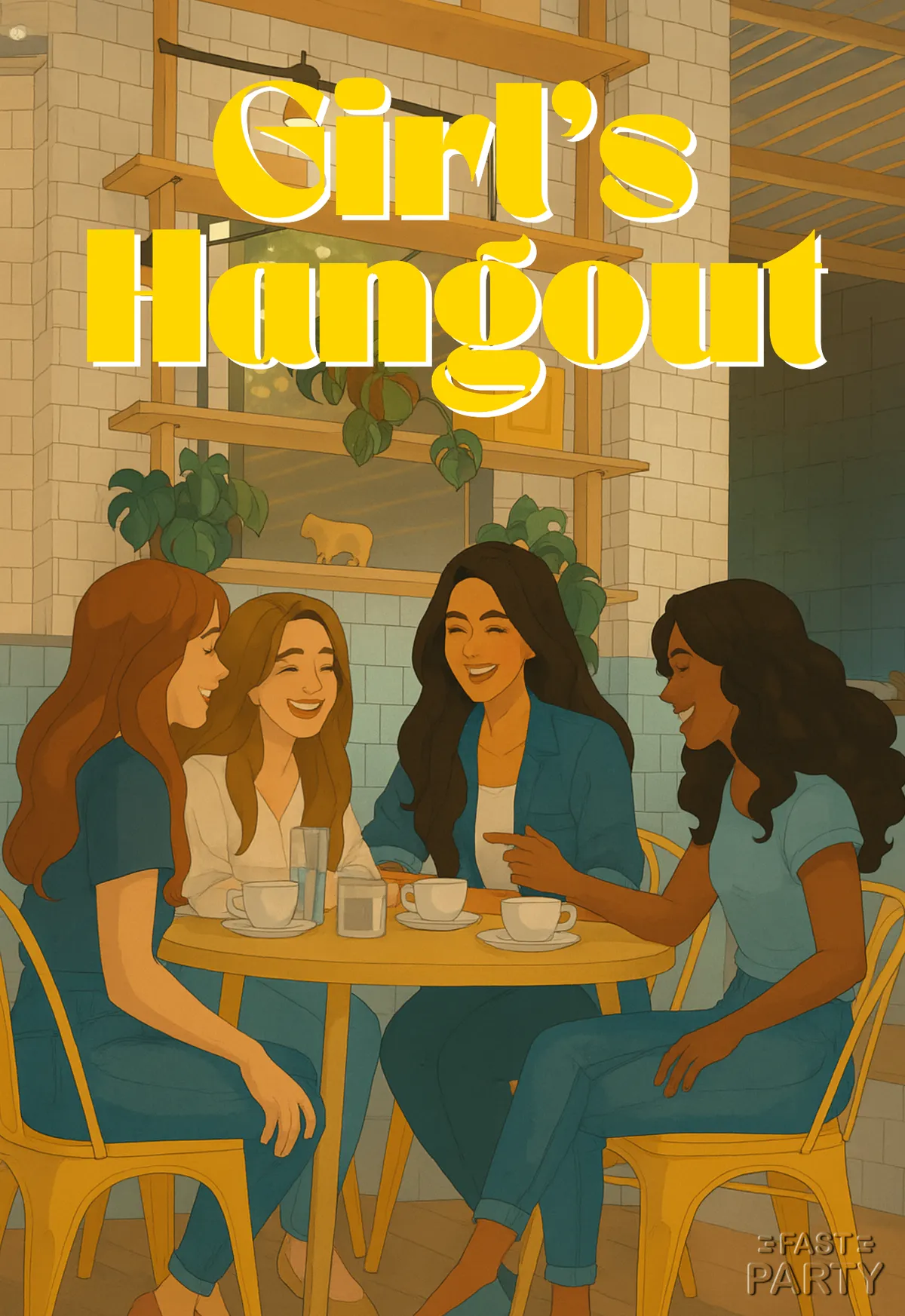 Girl's Hangout — Cafe Table