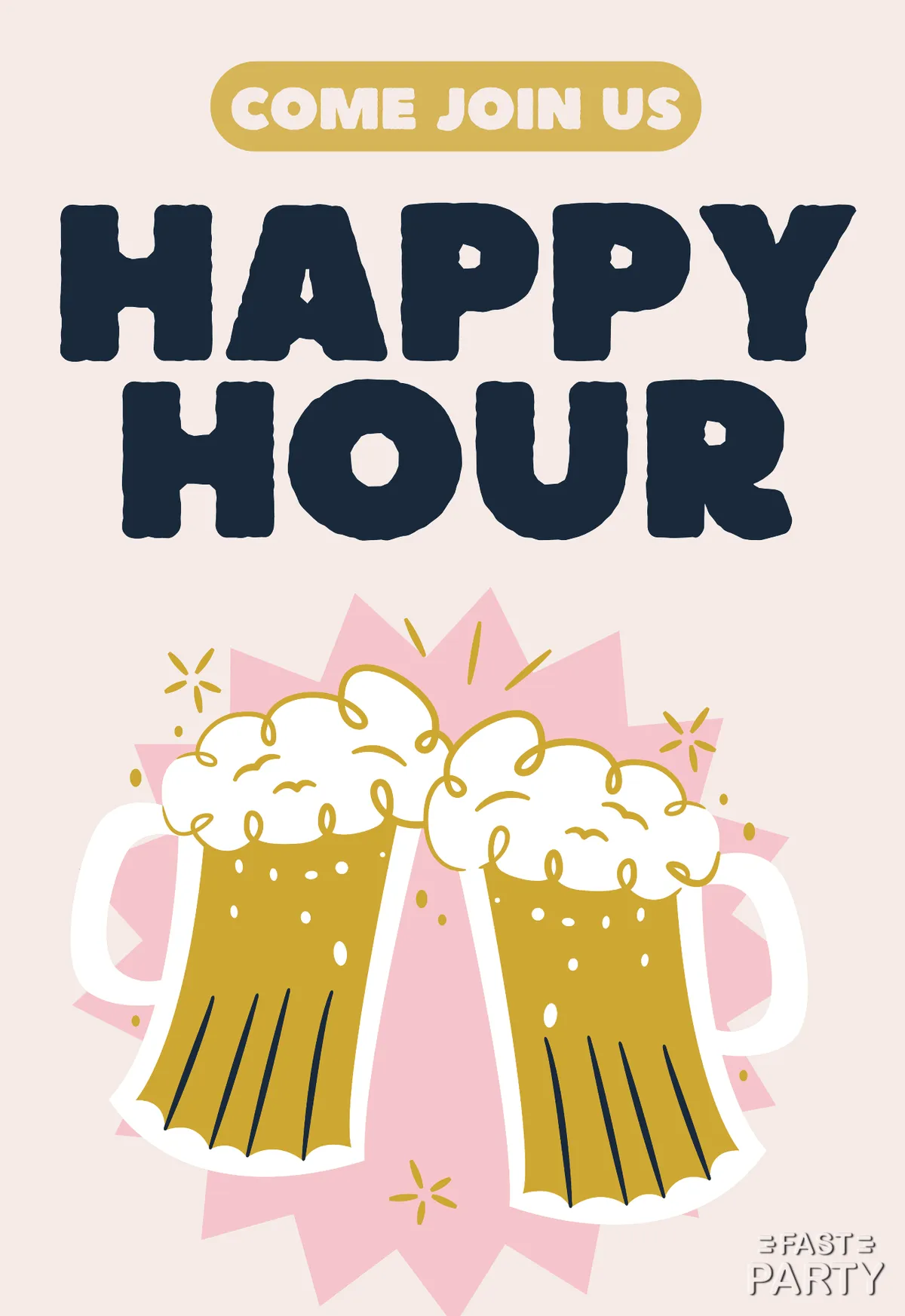 Happy Hour — Clinking Mugs