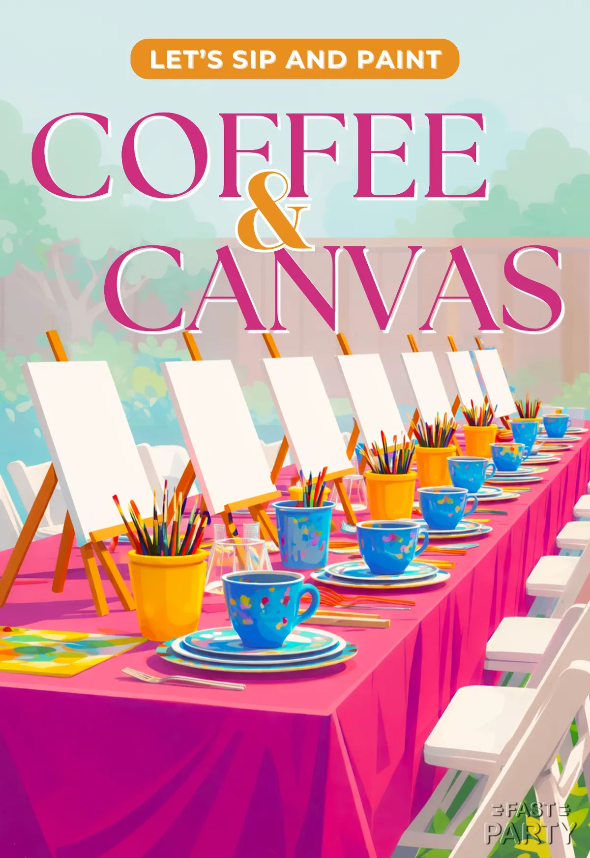 Coffee and Canvas Live Event