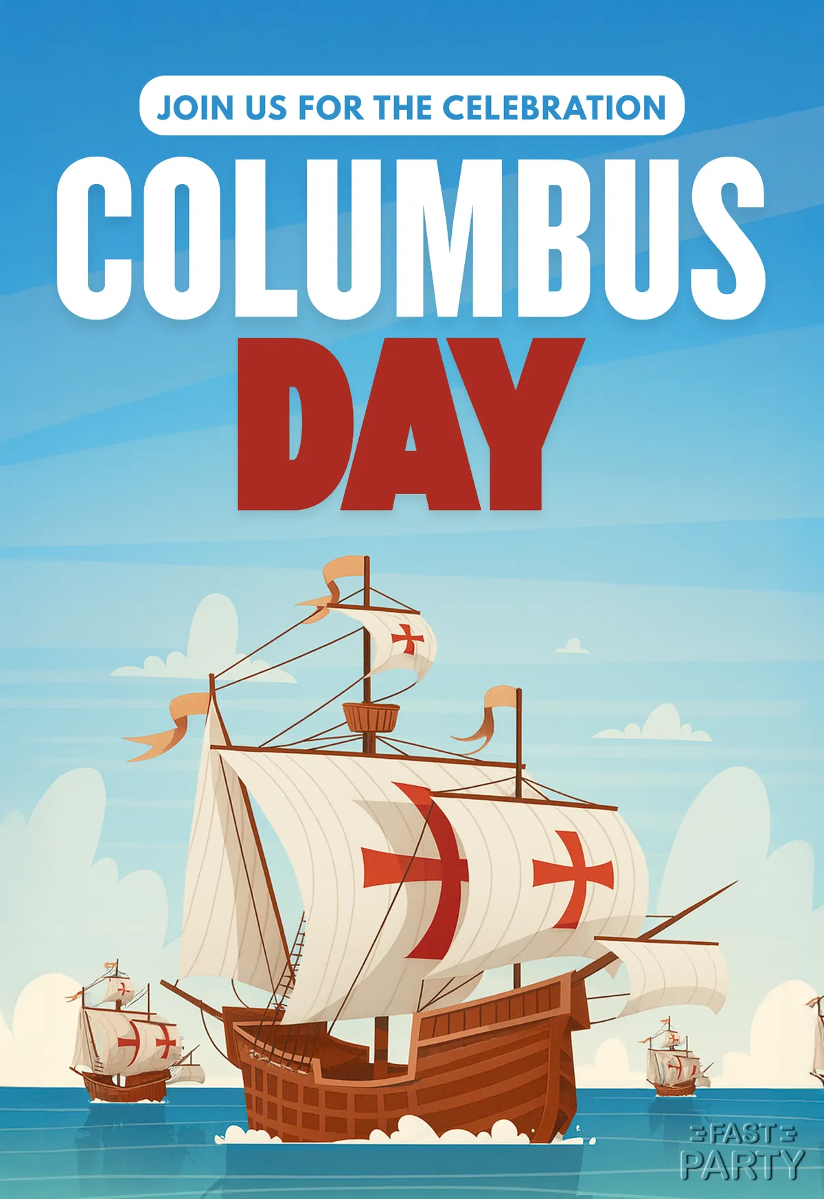 Columbus Day — Three Caravels