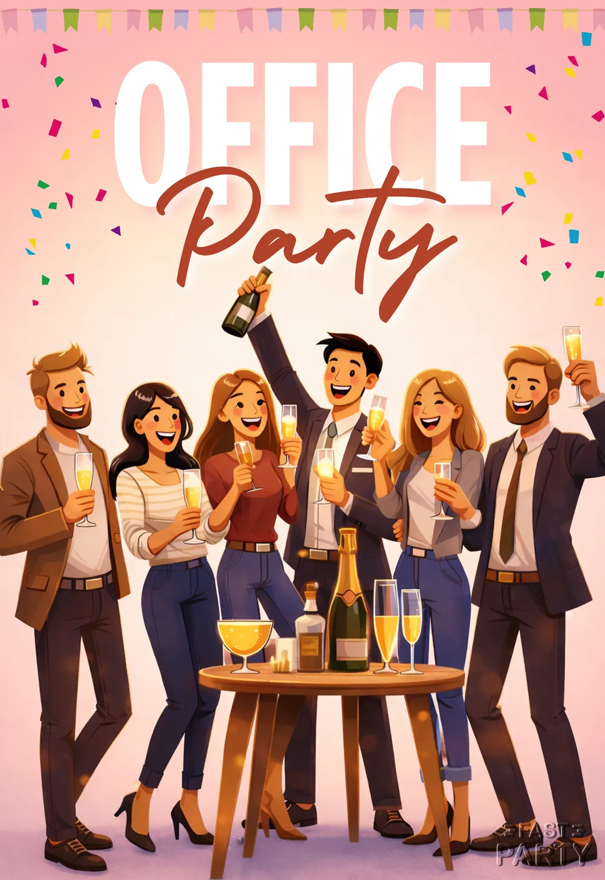 Office Party — Champagne Confetti