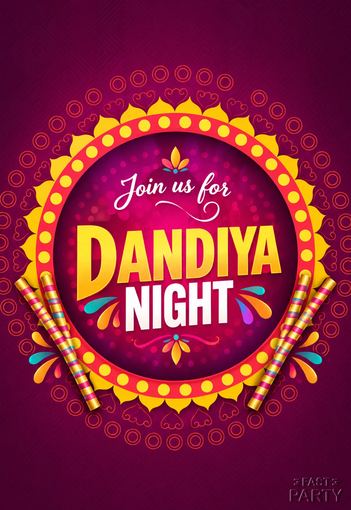 Dandiya Night — Rangoli Ring