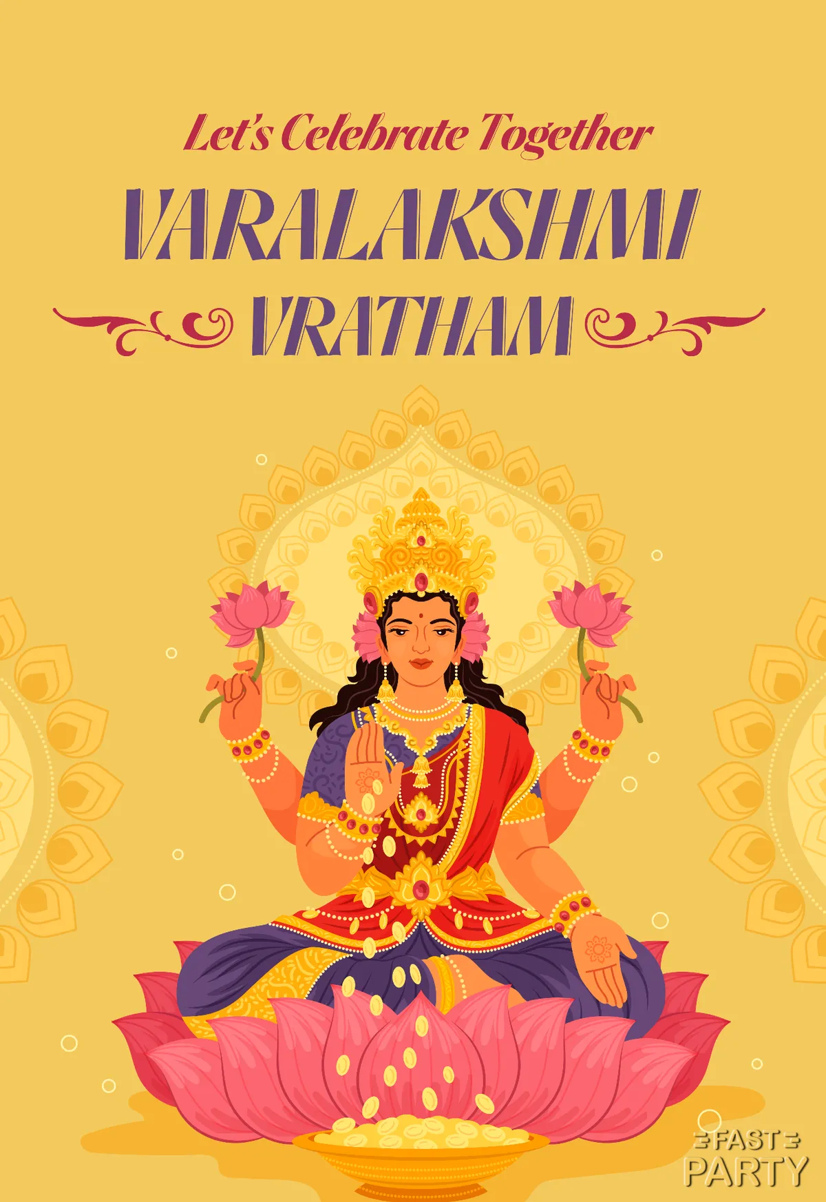 Varalakshmi Vratham — Golden Lotus
