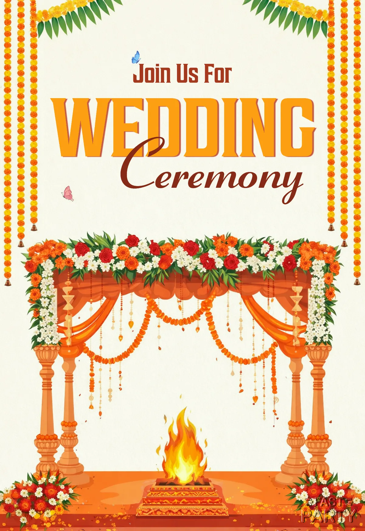 Wedding Ceremony — Marigold Mandap