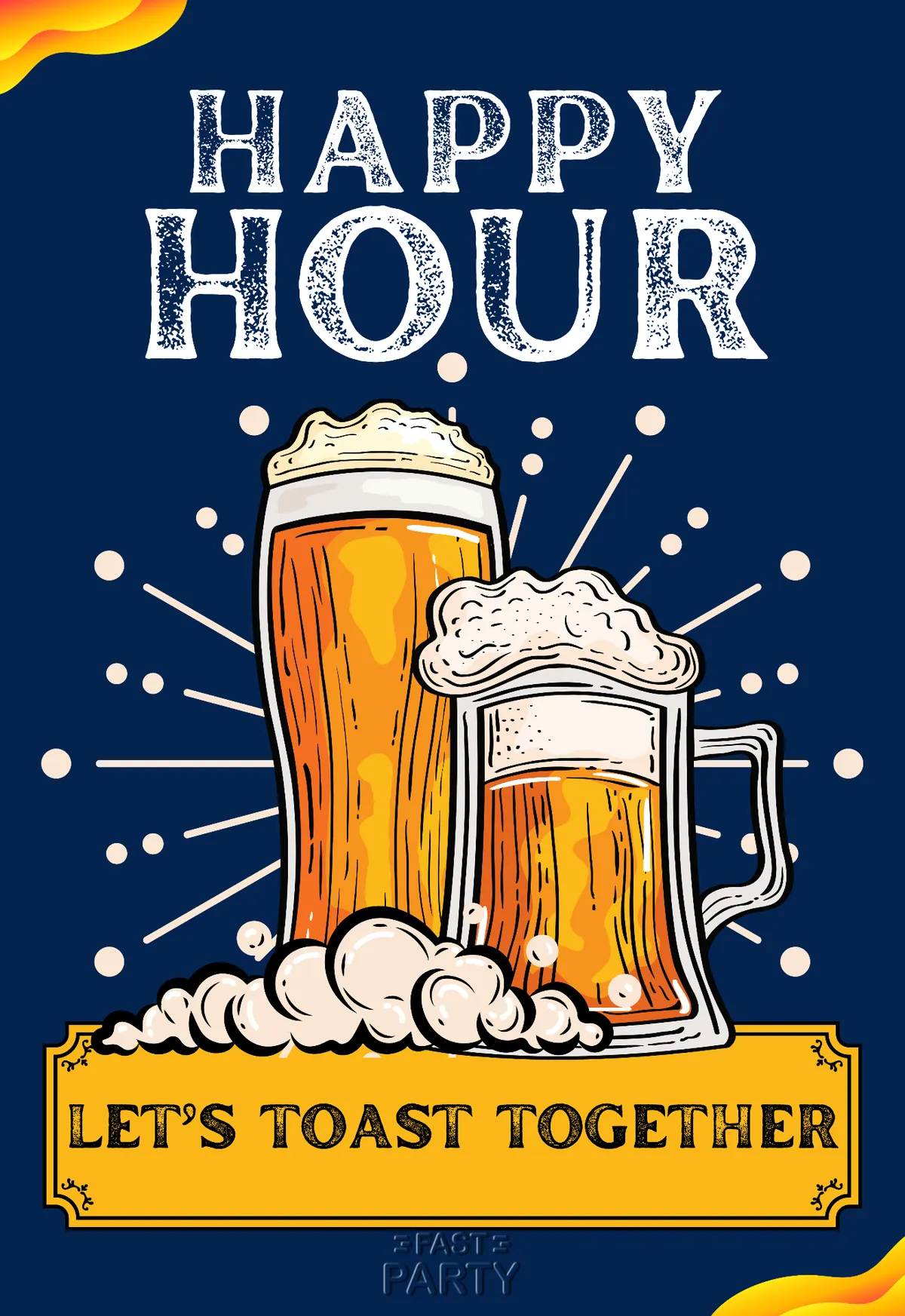 Happy Hour — Retro Starburst