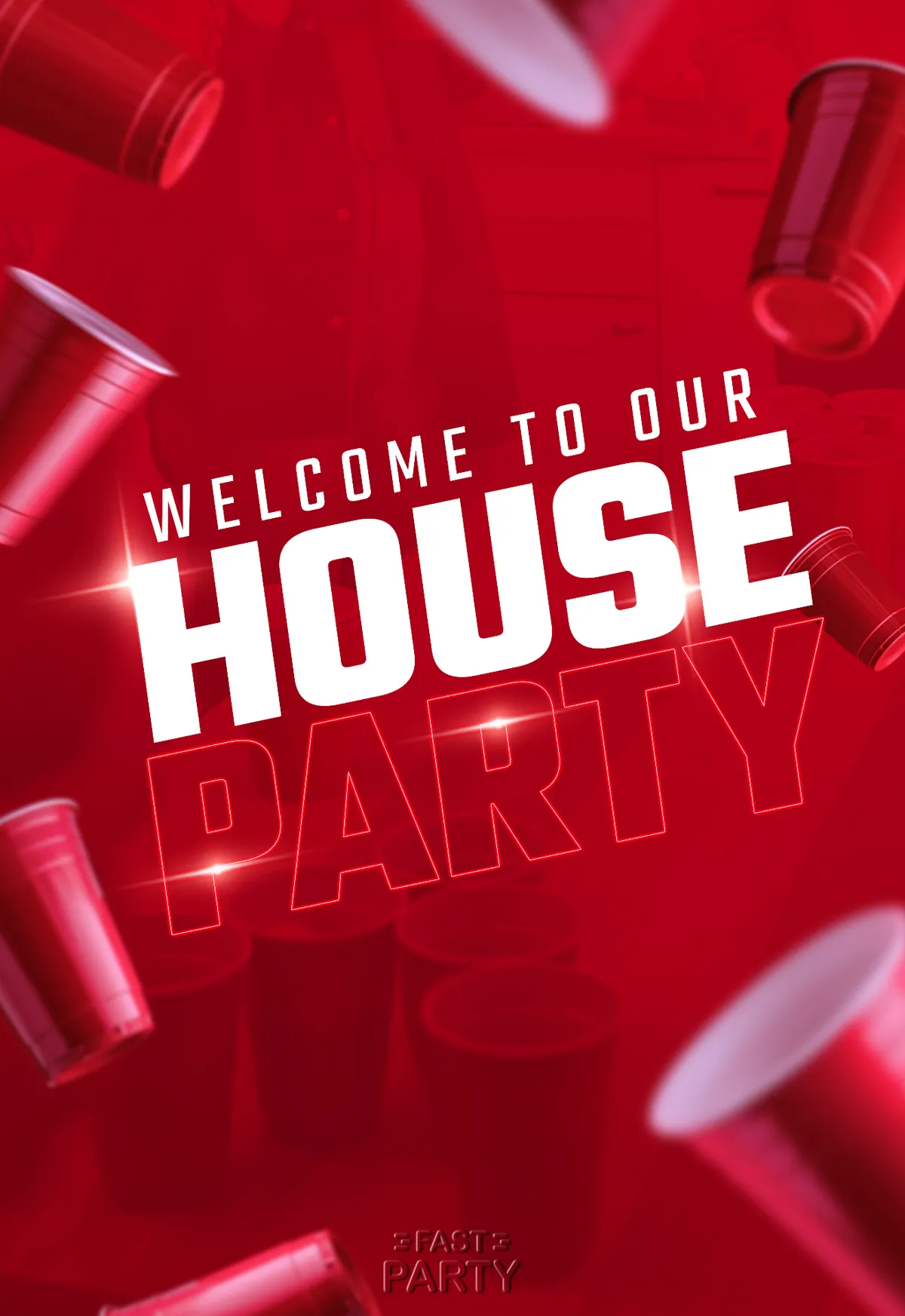House Party — Red Confetti