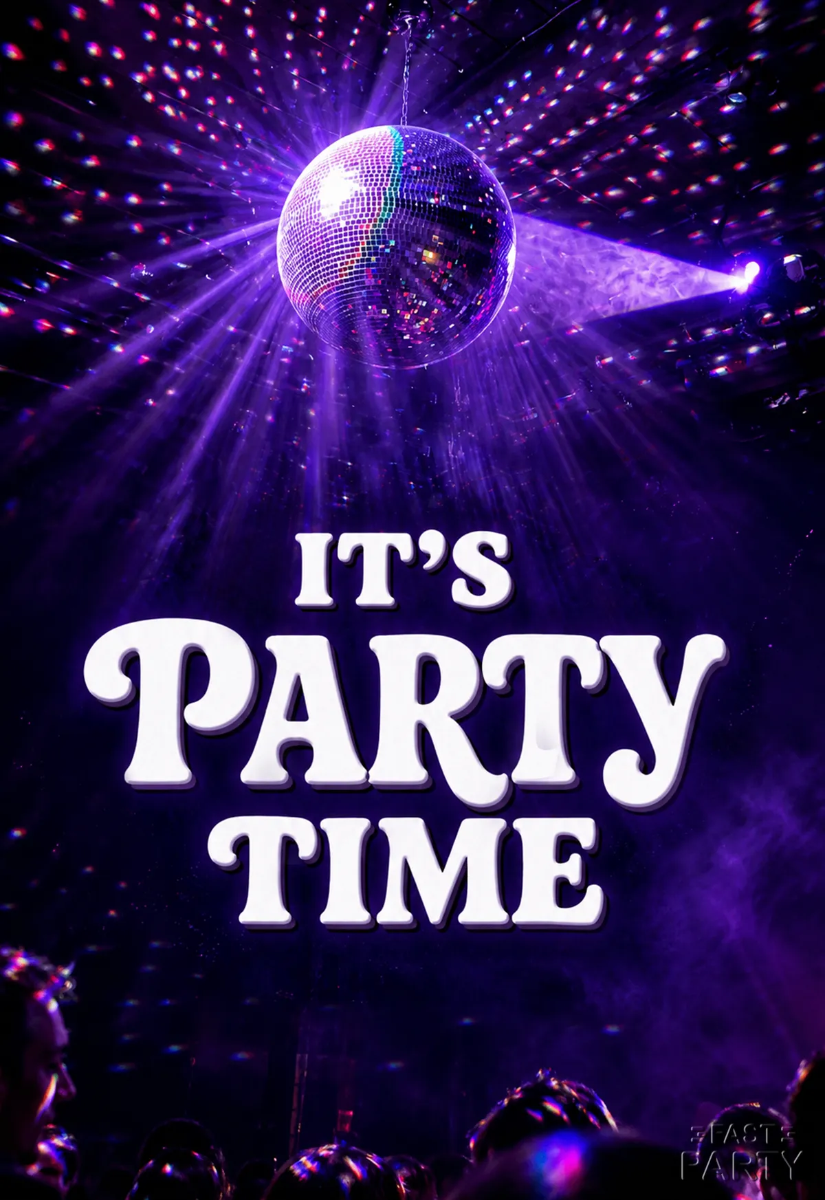 It's Party Time — Spotlit Mirrorball