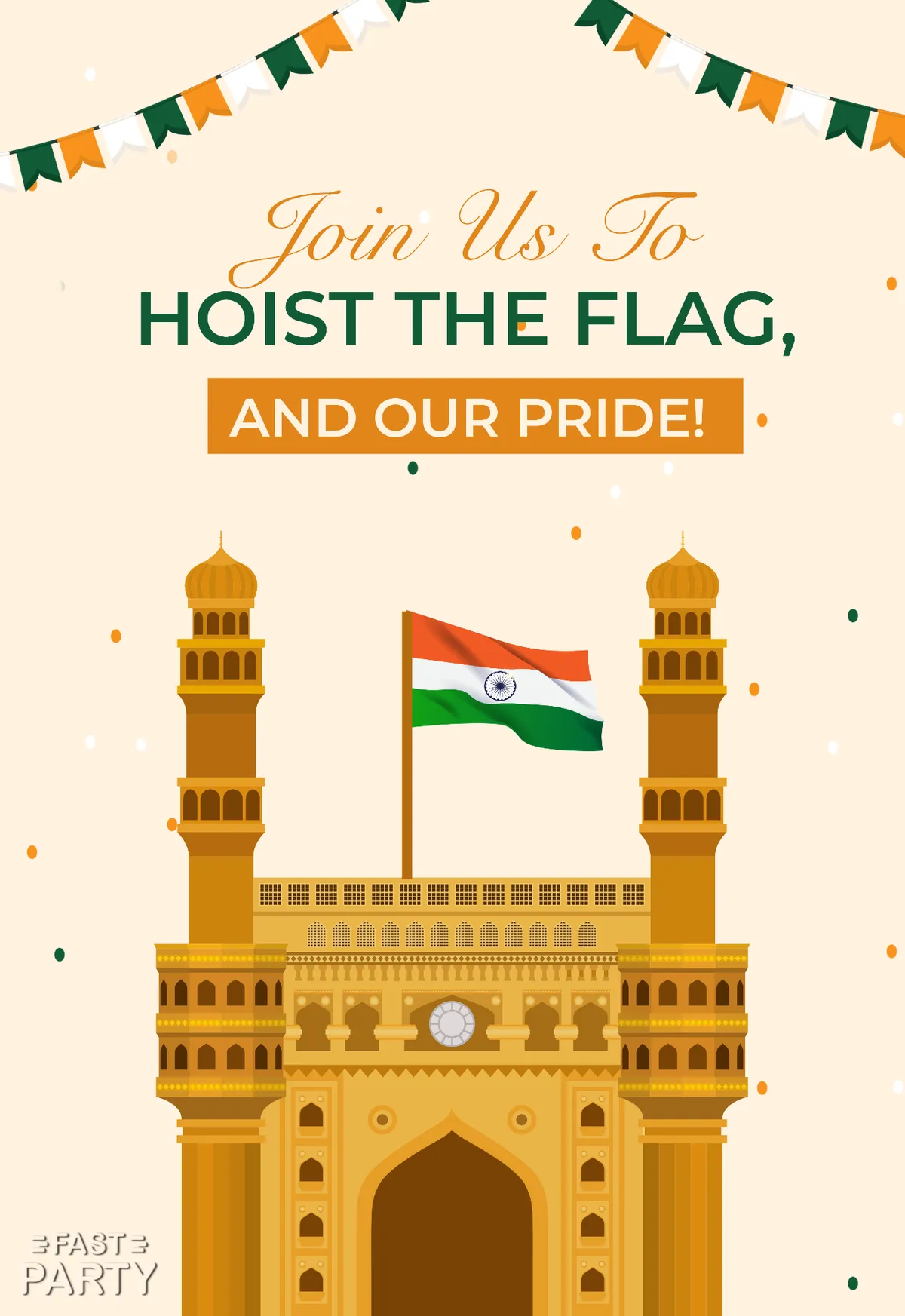 Flag Hoisting — Charminar