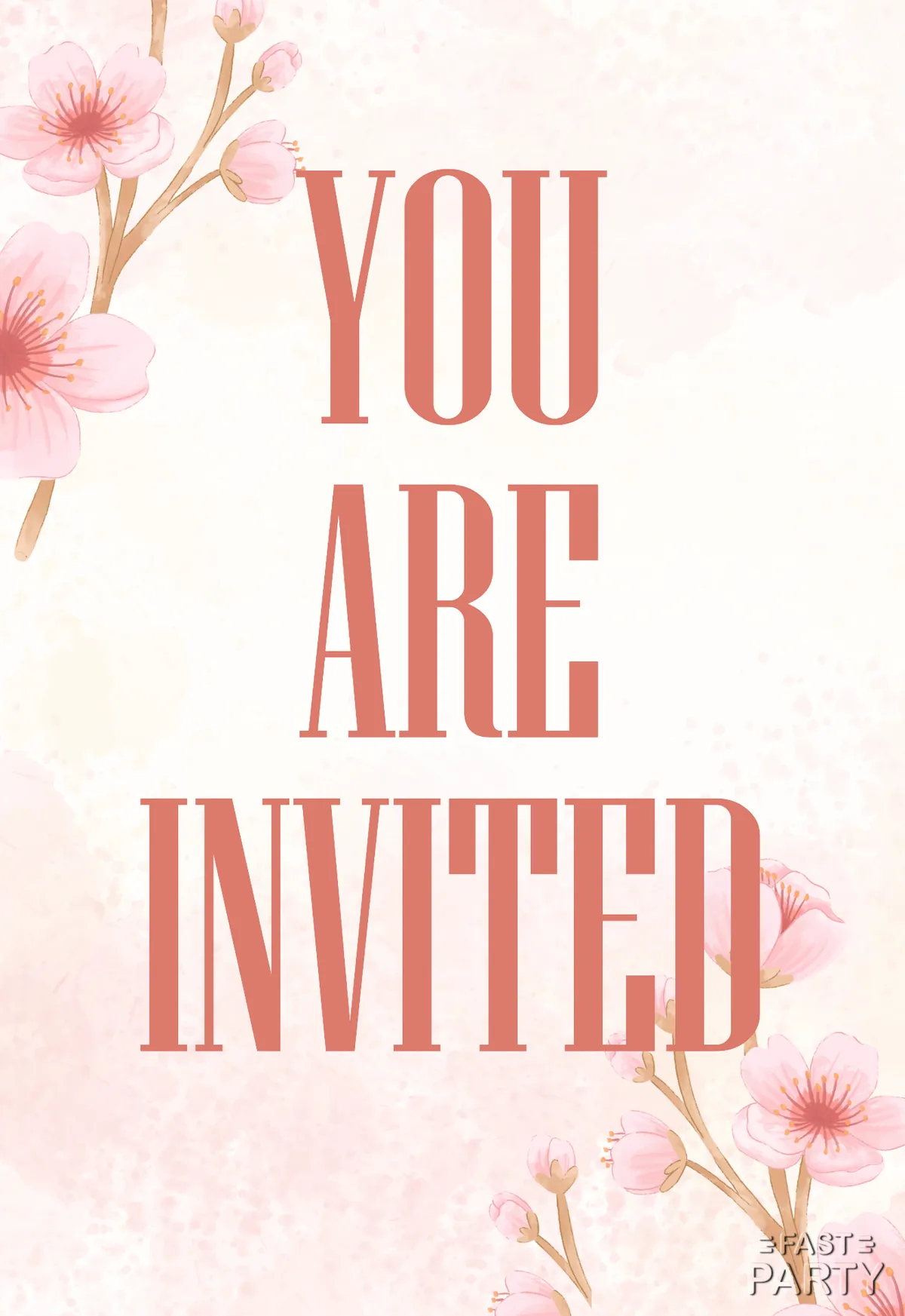 You Are Invited — Cherry Blossom