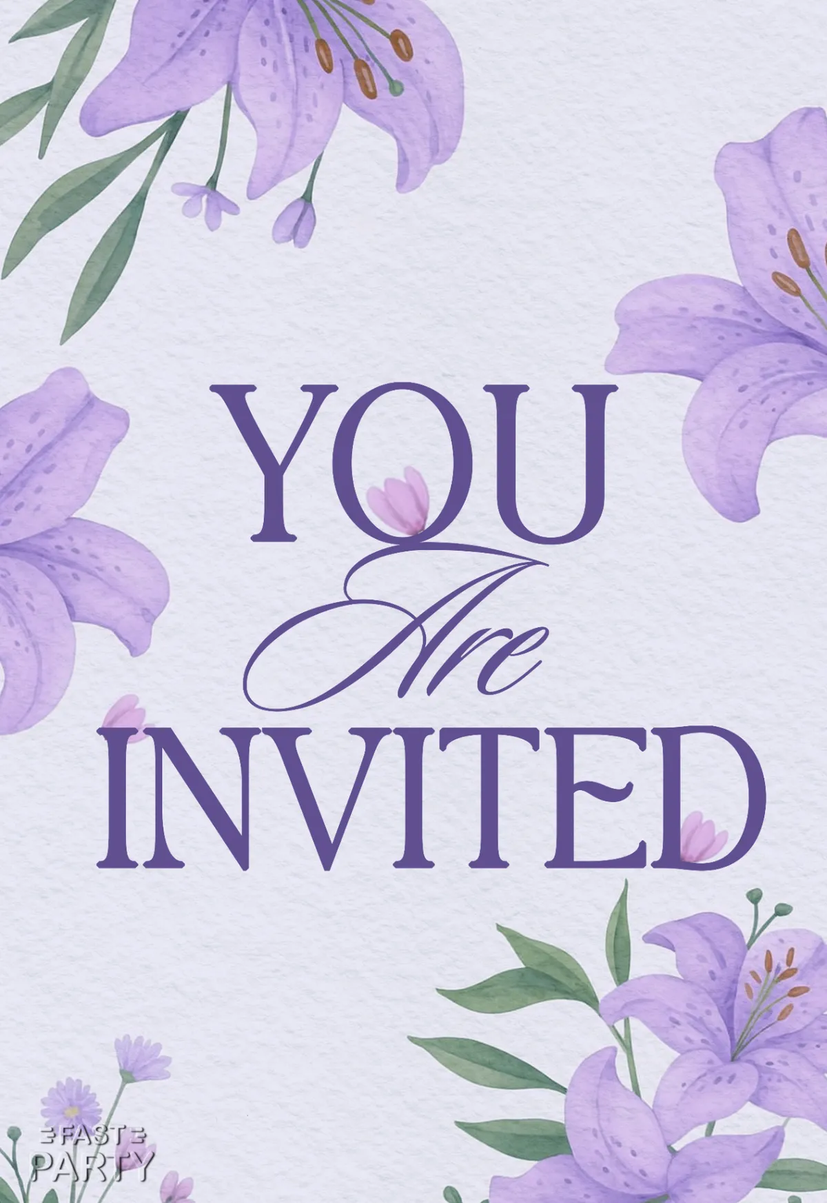 You Are Invited — Lilac Lilies