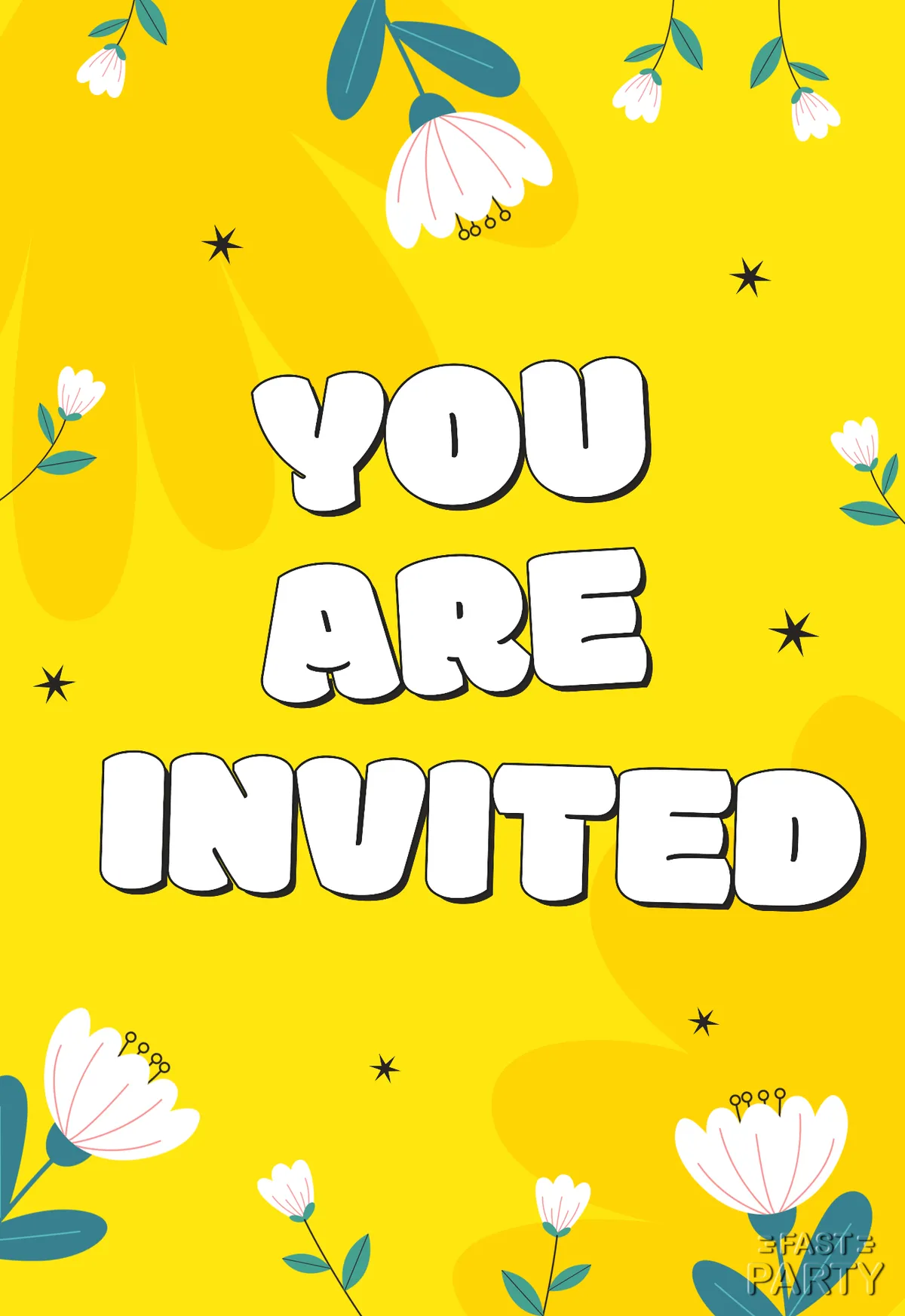 You Are Invited — Yellow Daisies