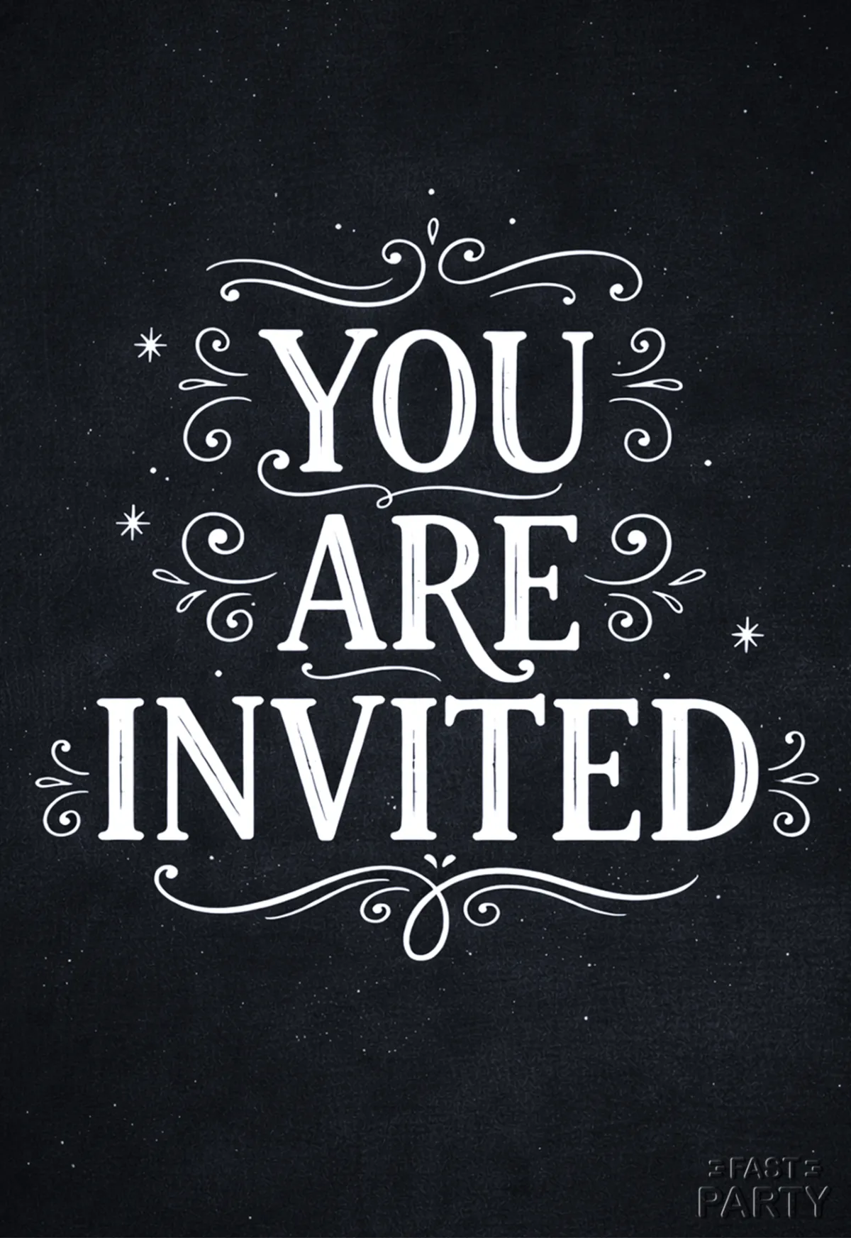 You Are Invited — Chalkboard