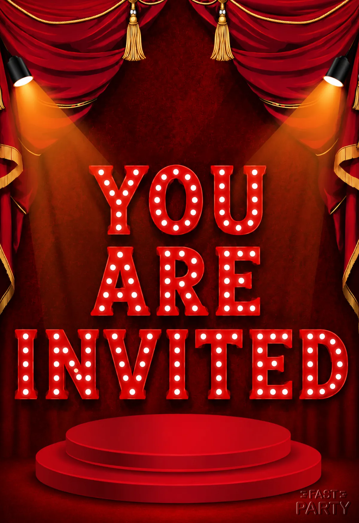 You Are Invited — Theatre Curtain