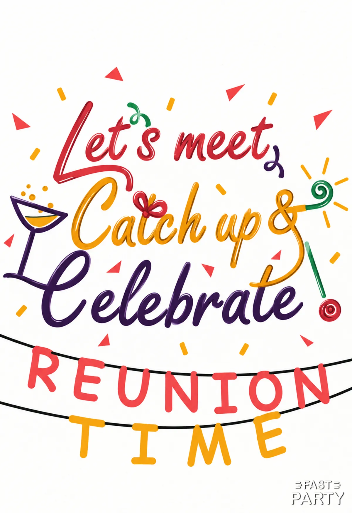 Reunion Time — Confetti Doodles