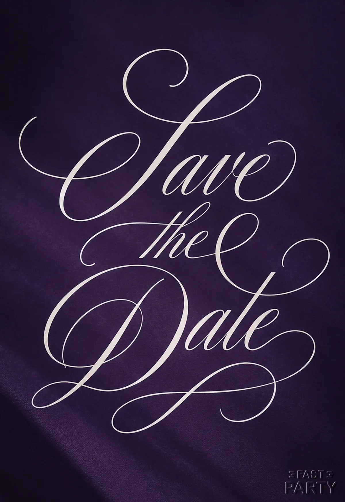 Save the Date — Violet Calligraphy