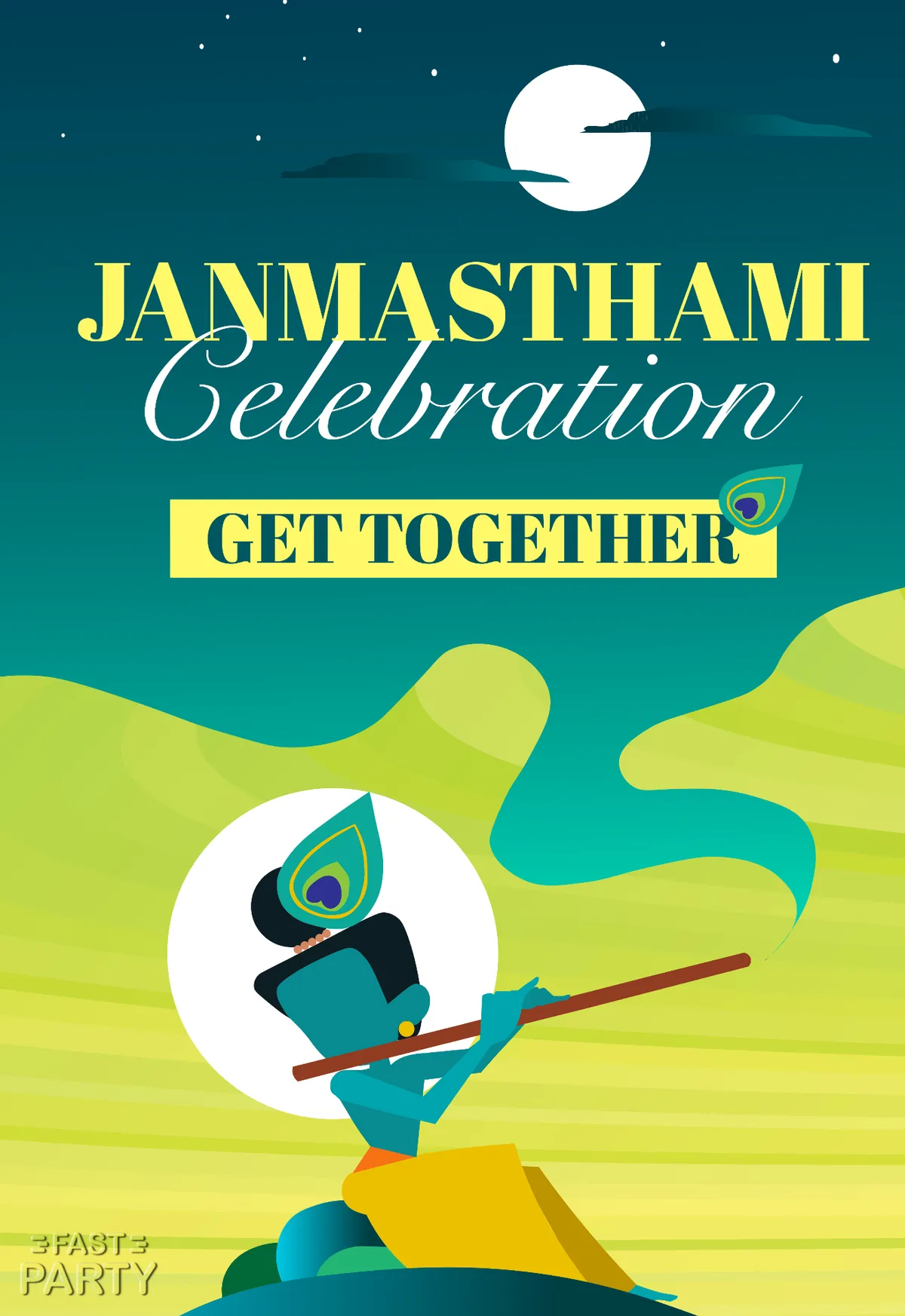 Janmashtami — Peacock Feather Night