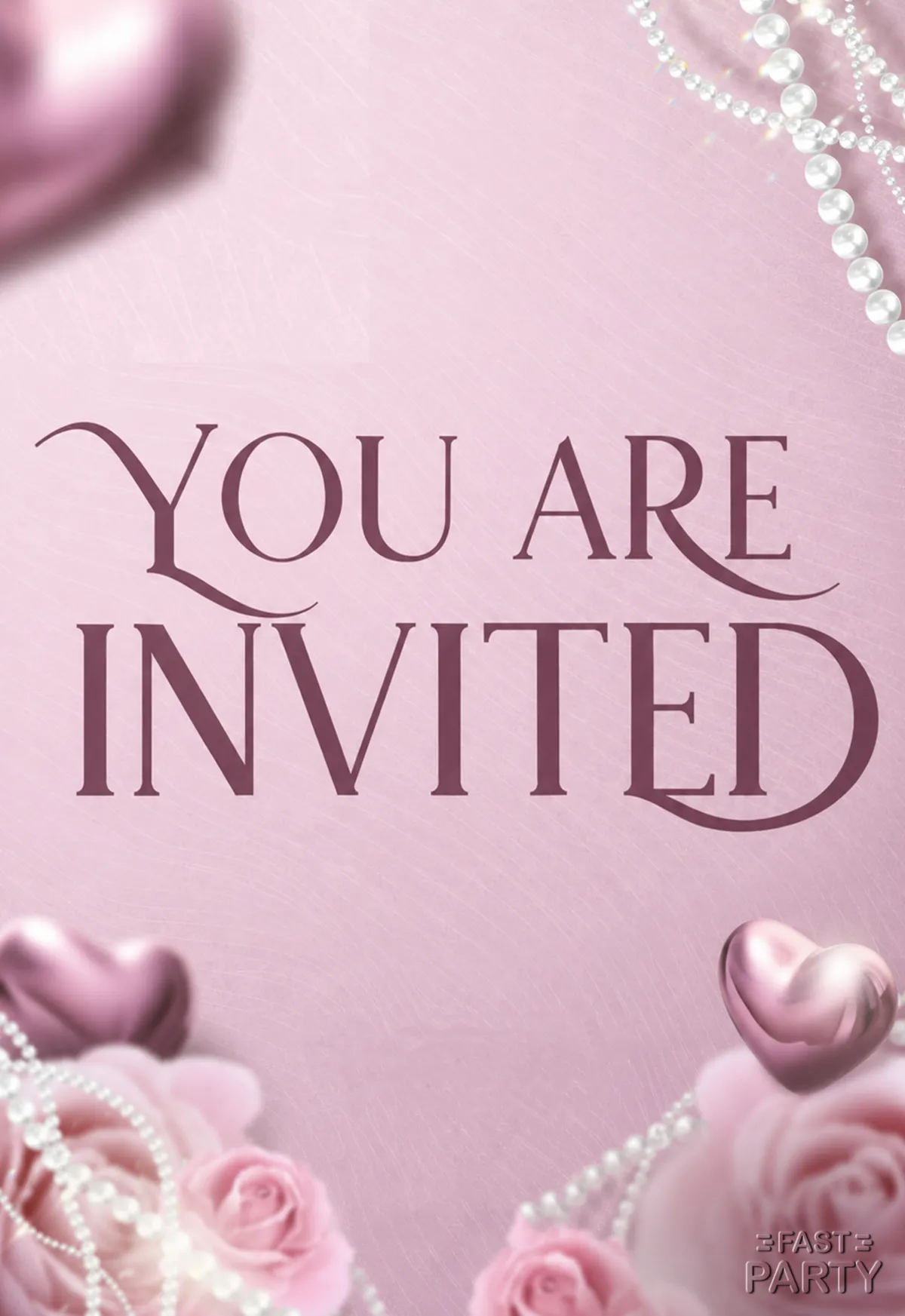 You Are Invited — Blush Pink & Pearls