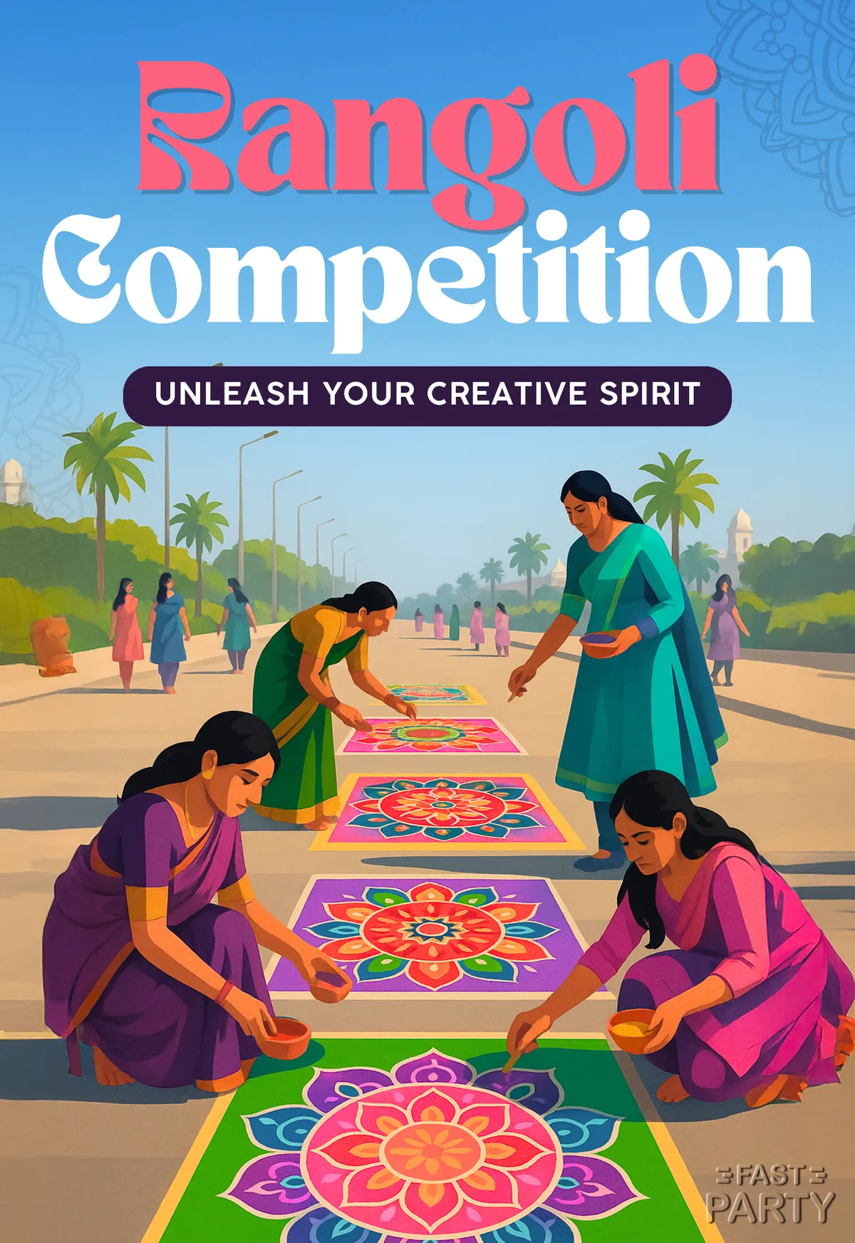 Rangoli Competition — Women at Work