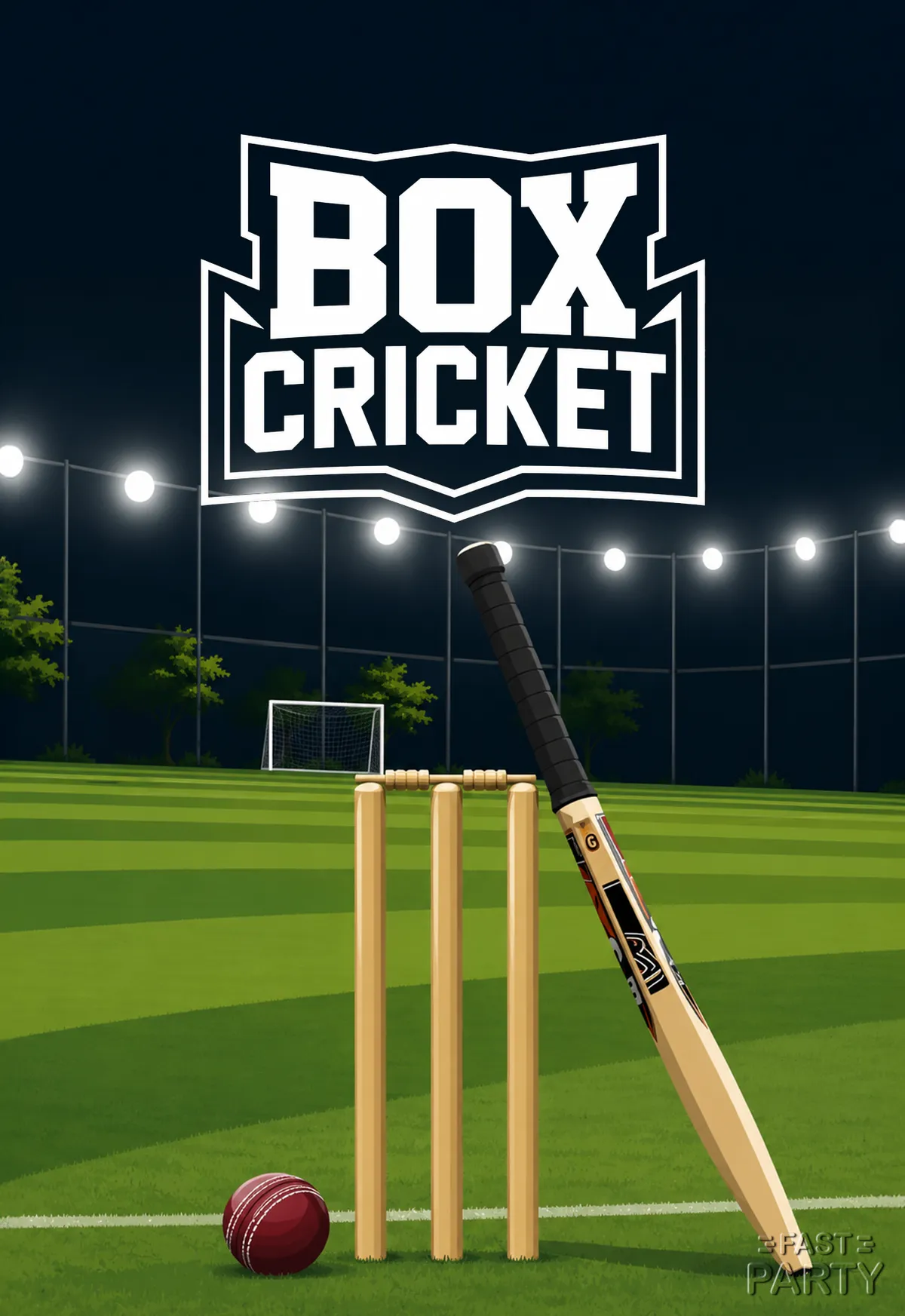 Box Cricket — Stumps Under Lights