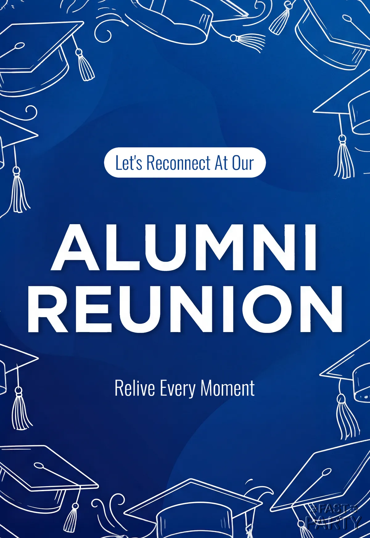 Alumni Reunion — Navy Graduation Caps