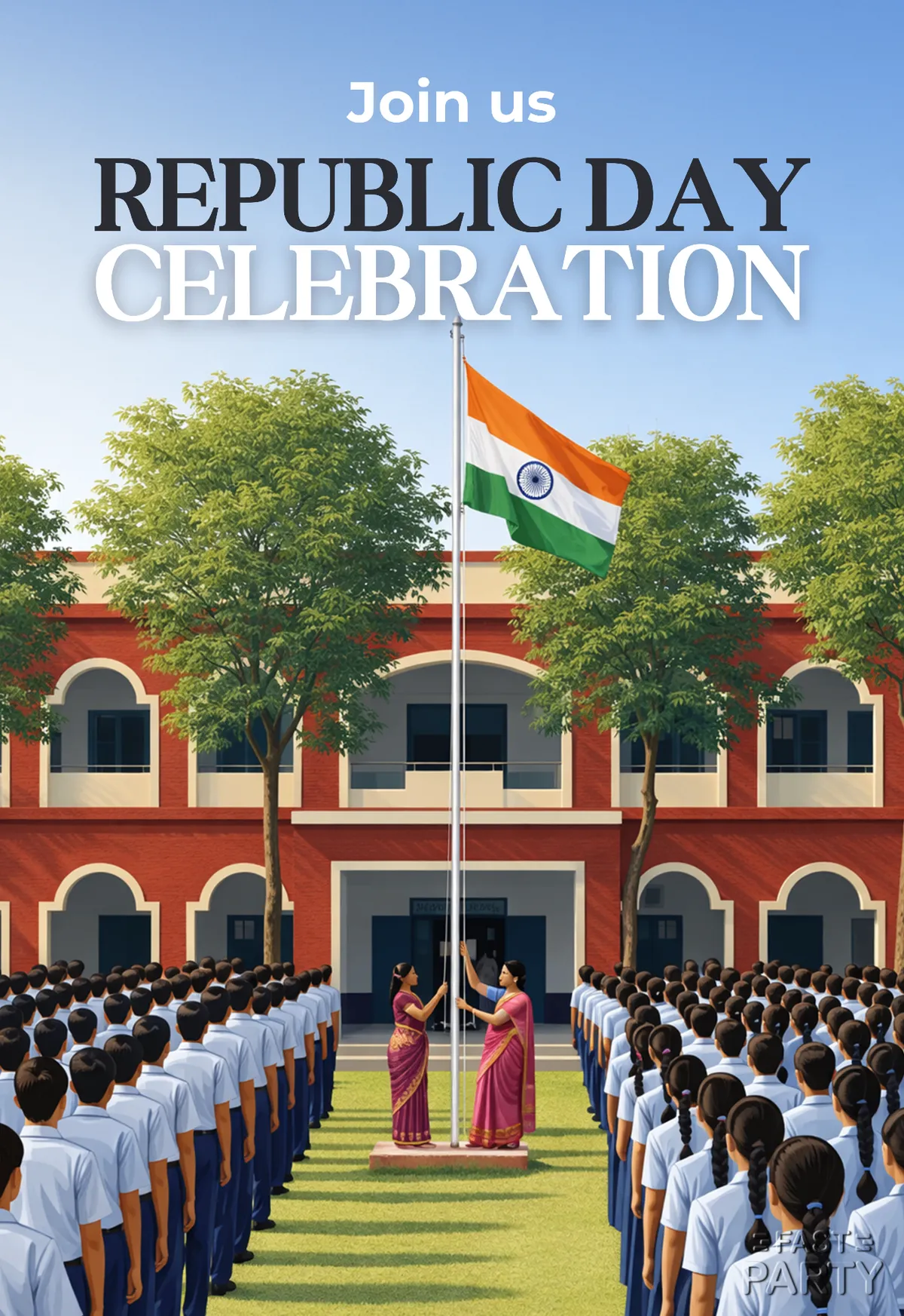 Republic Day — School Flag Hoisting