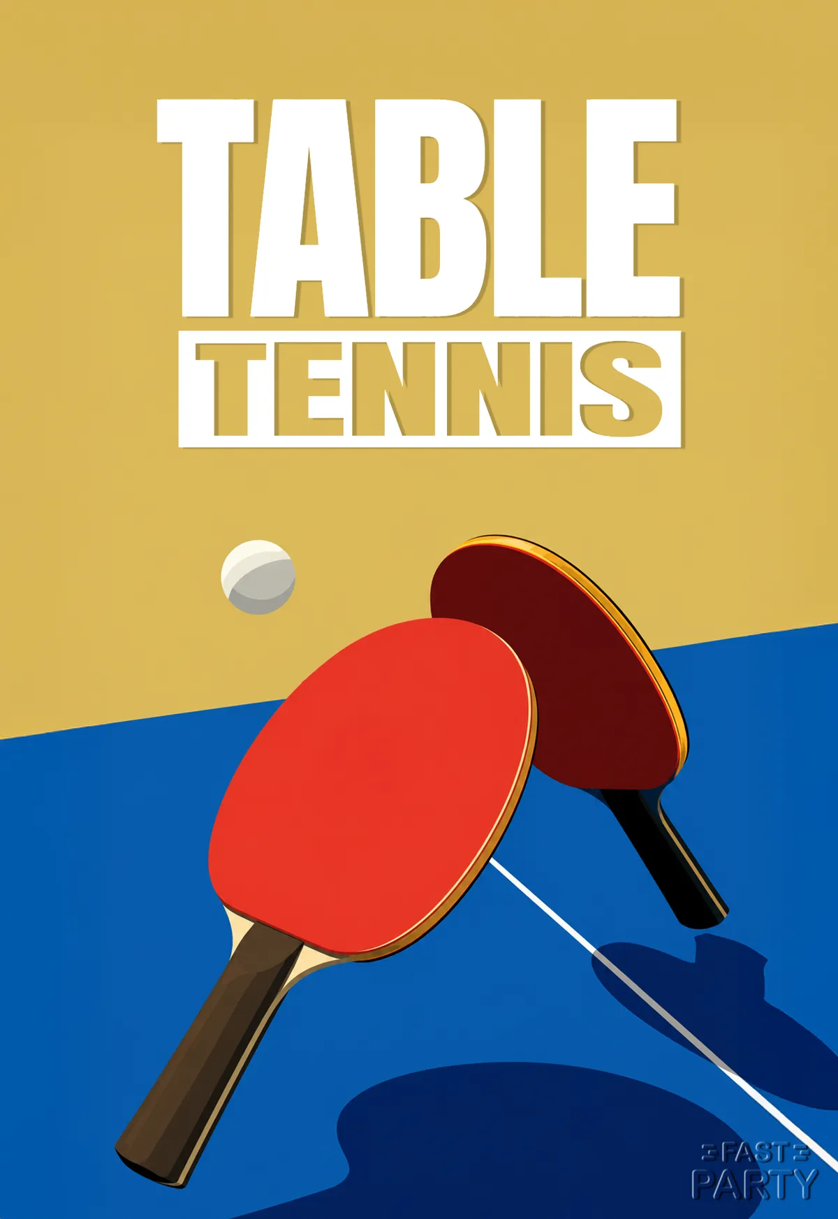 Table Tennis — Red Paddles