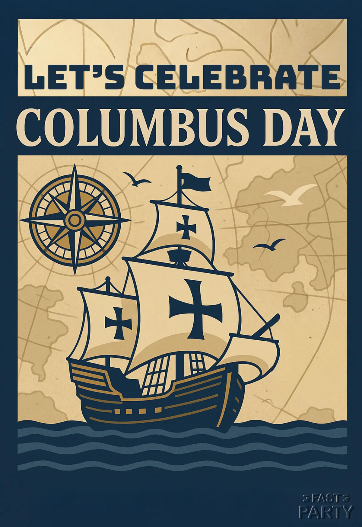 Columbus Day — Sailing Ship