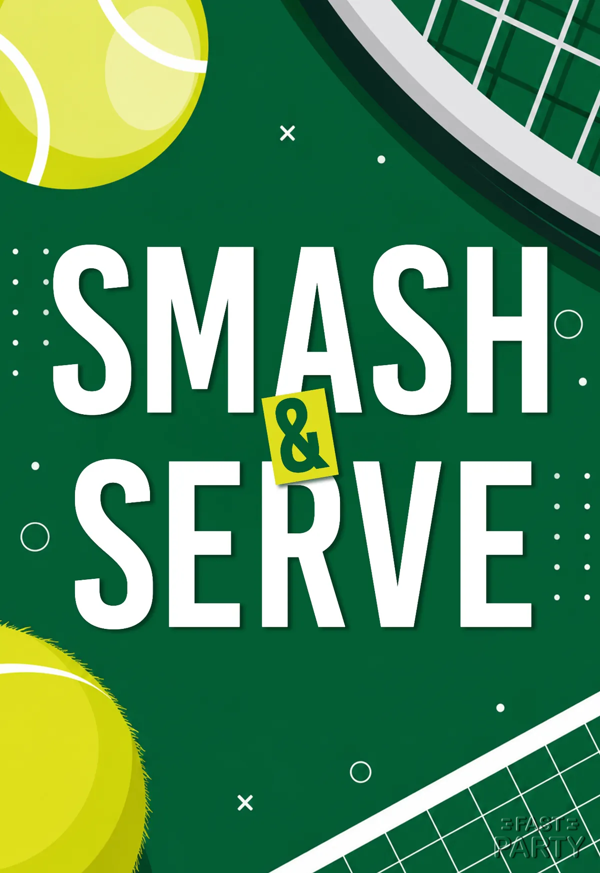 Smash & Serve — Tennis Balls on Green
