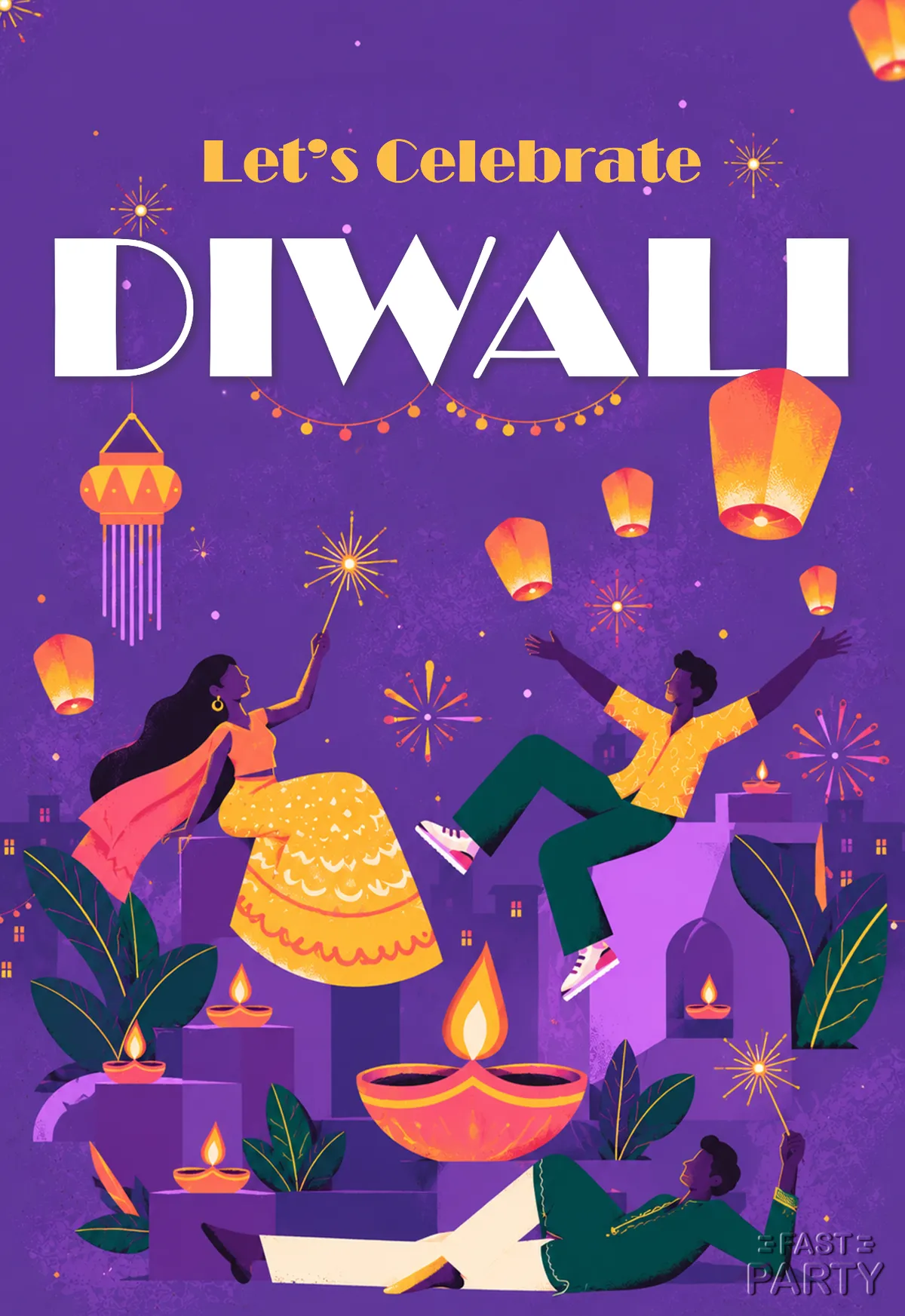 Diwali — Dancing on Purple