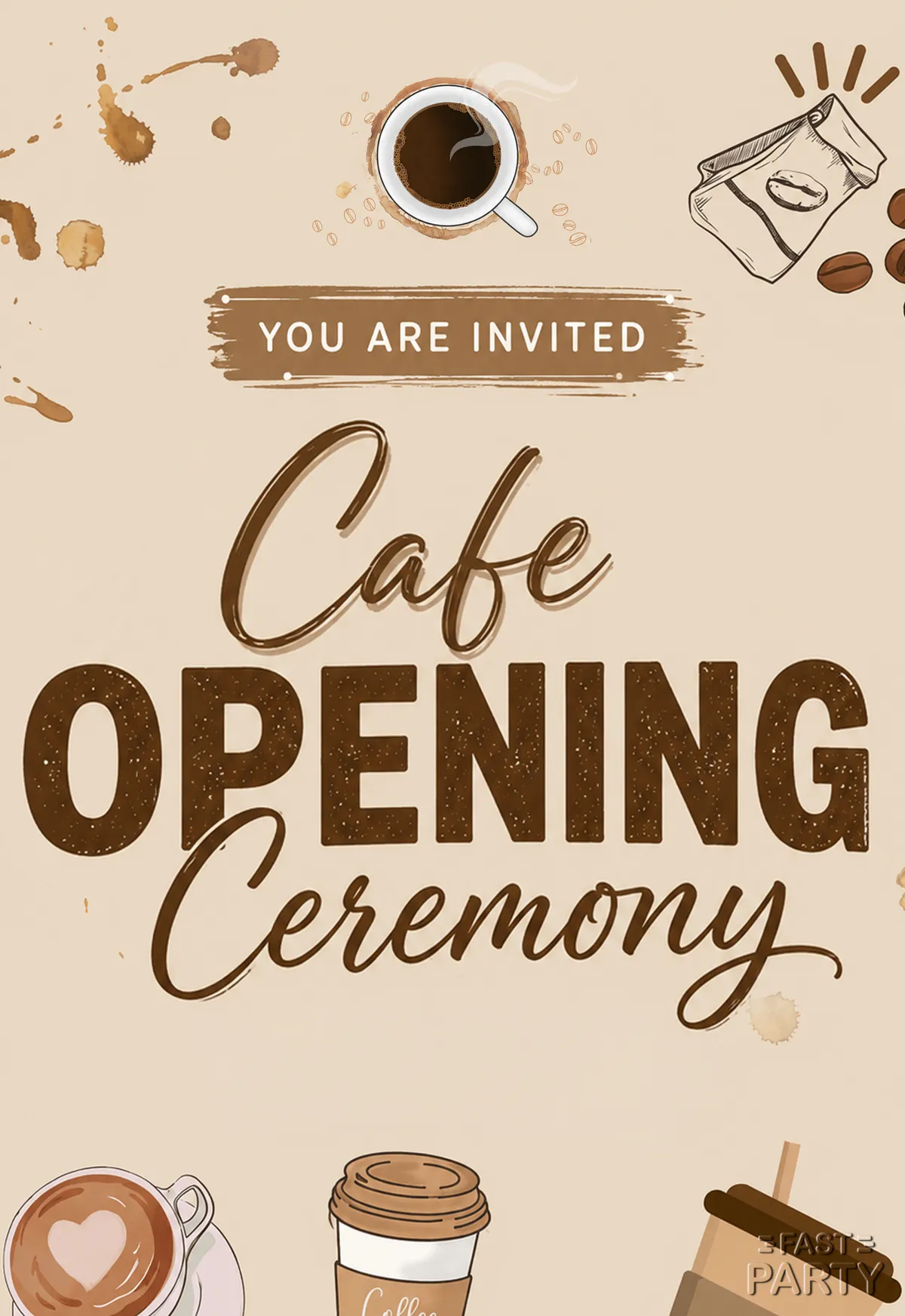 Cafe Opening Ceremony — Coffee Doodles