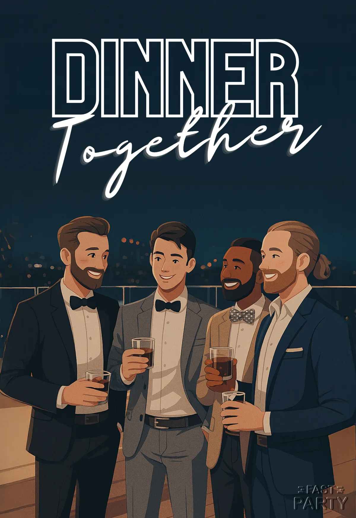 Dinner Together — Black Tie Friends