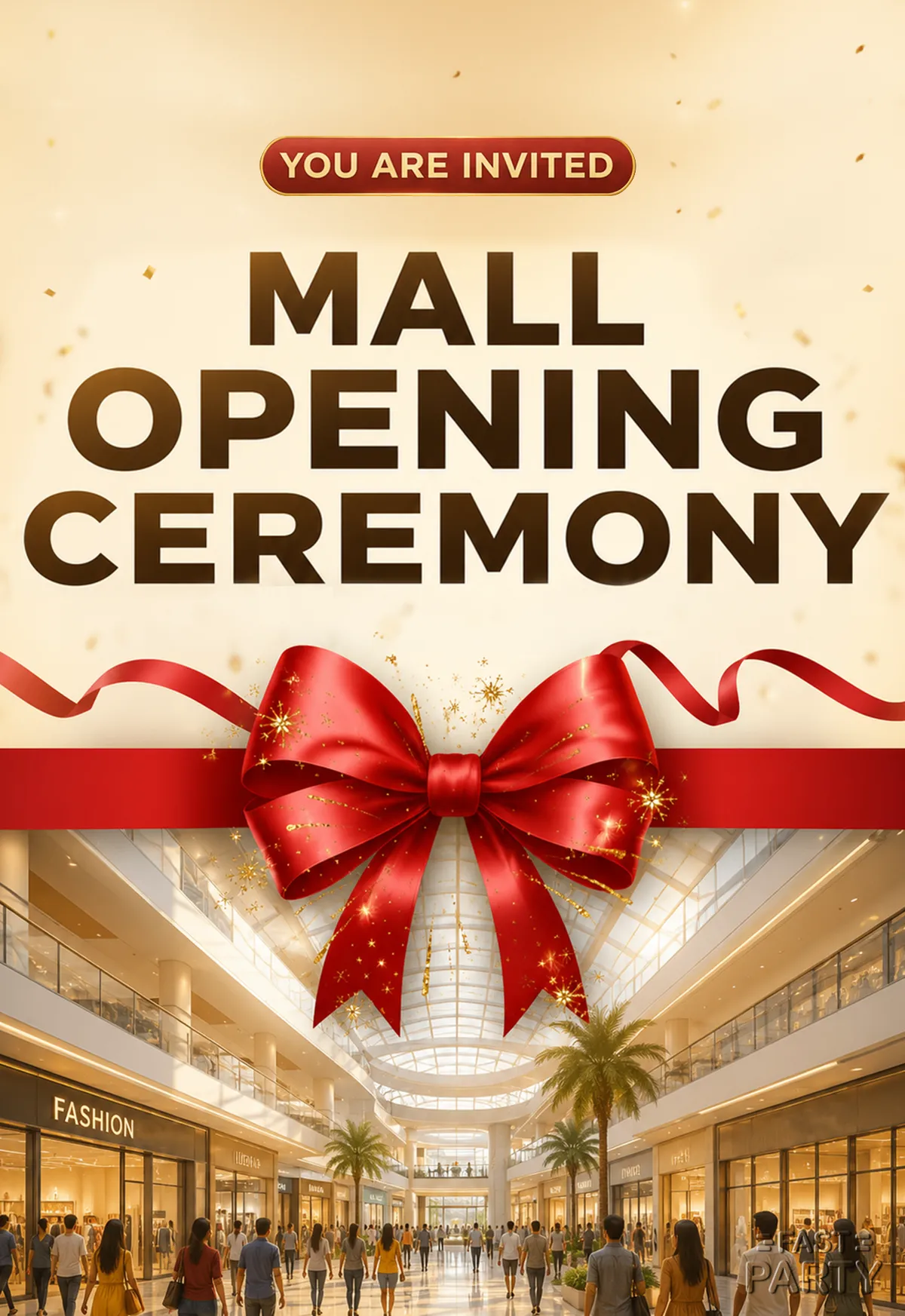Mall Opening Ceremony — Red Ribbon