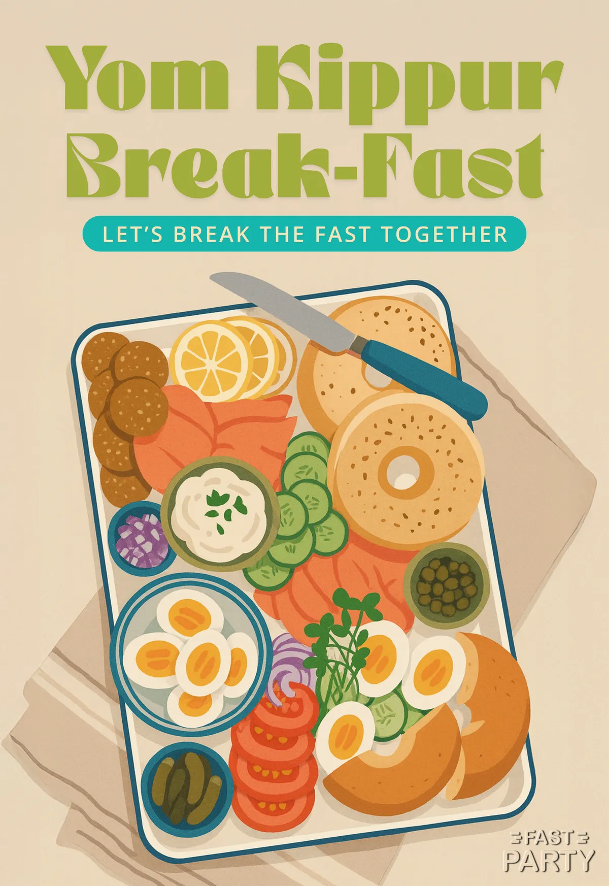 Yom Kippur Break-Fast — Bagel Platter