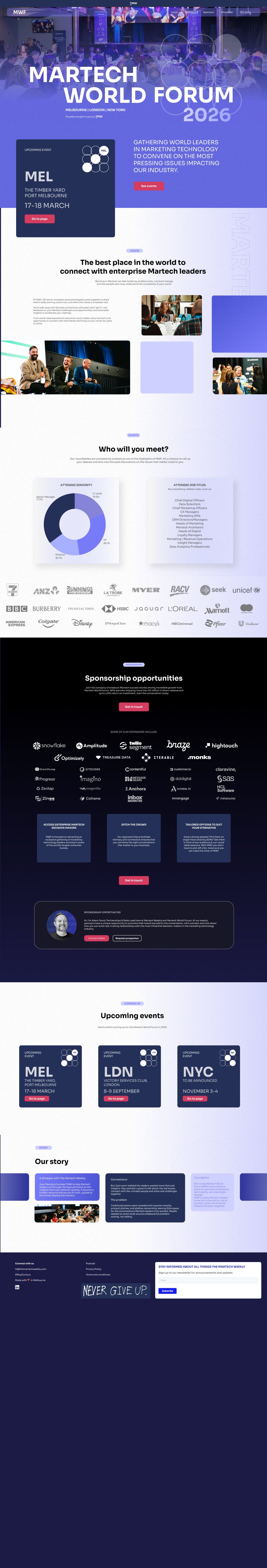 Martech World Forum 2026 event landing page