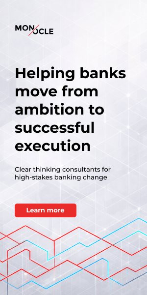 Monocle half-page display ad: helping banks move from ambition to successful execution