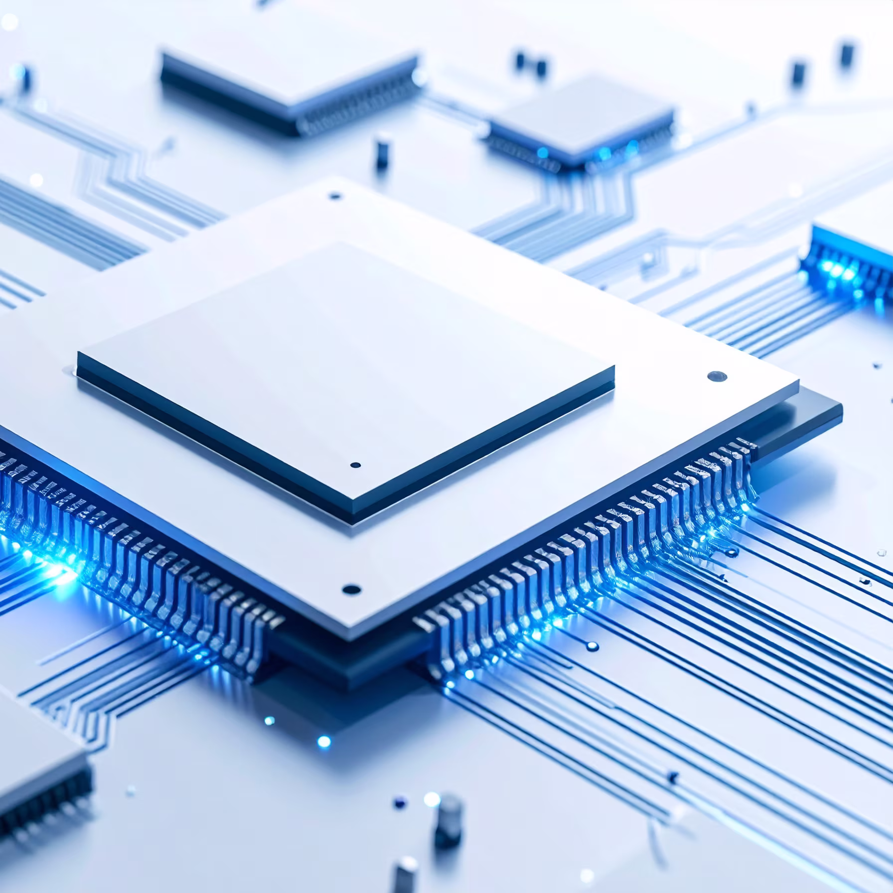 A clear modern chip representing the digital nervous system.