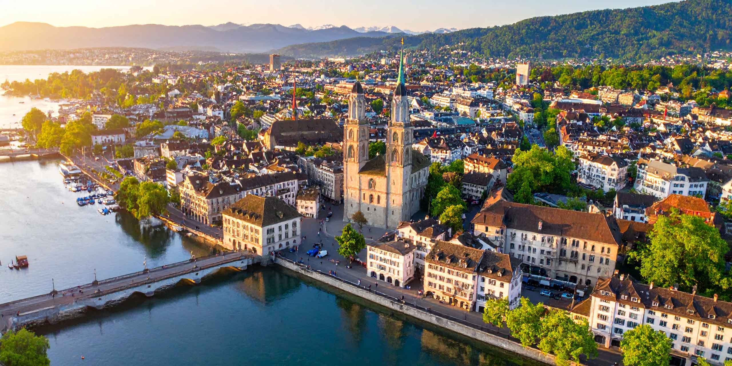 Das Zentrum von Zürich an der Bahnhofstraße wo die Klinik Aesthetics Zurich liegt