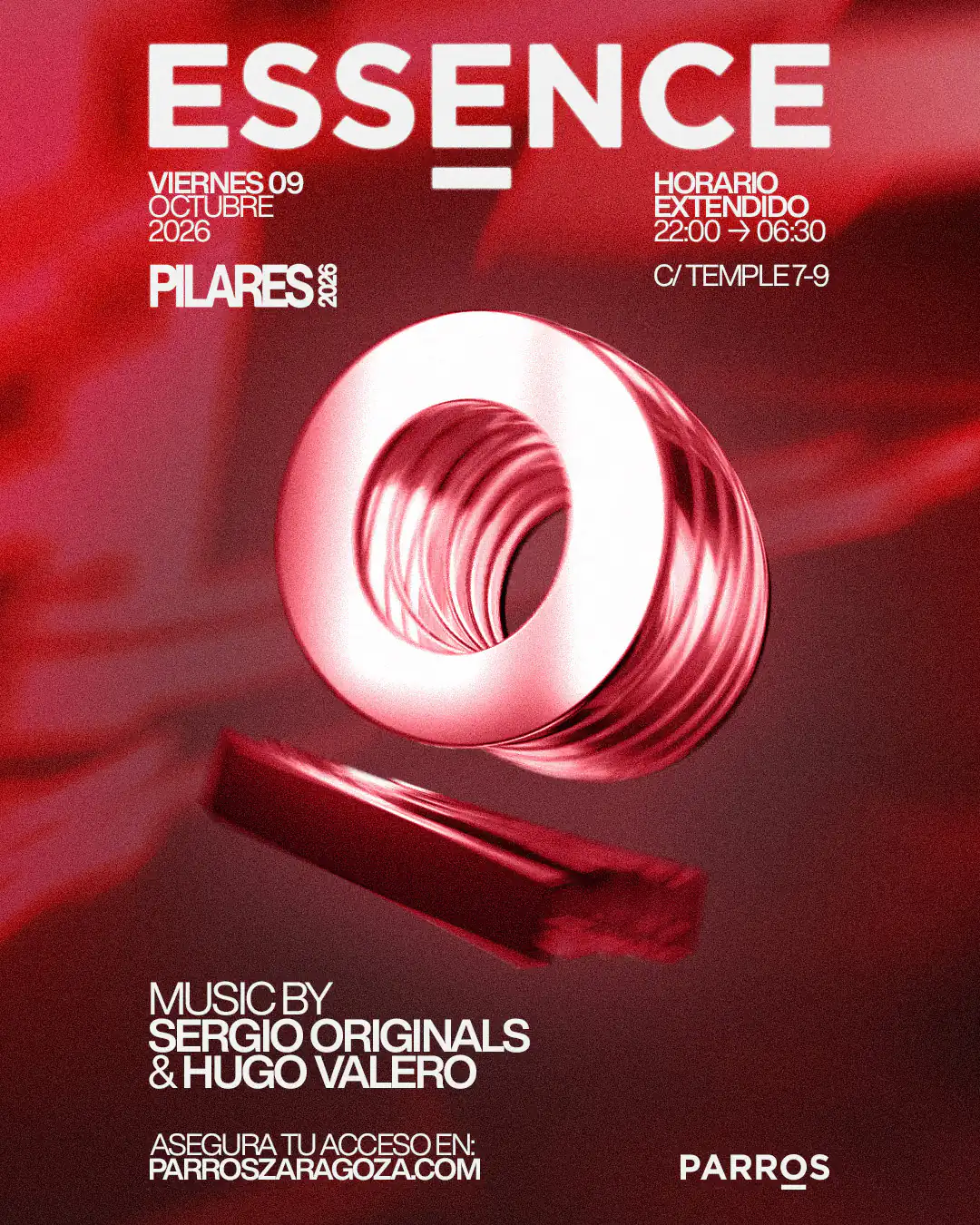 Pilares 2026 en Parros Zaragoza · ESSENCE · 9 de octubre
