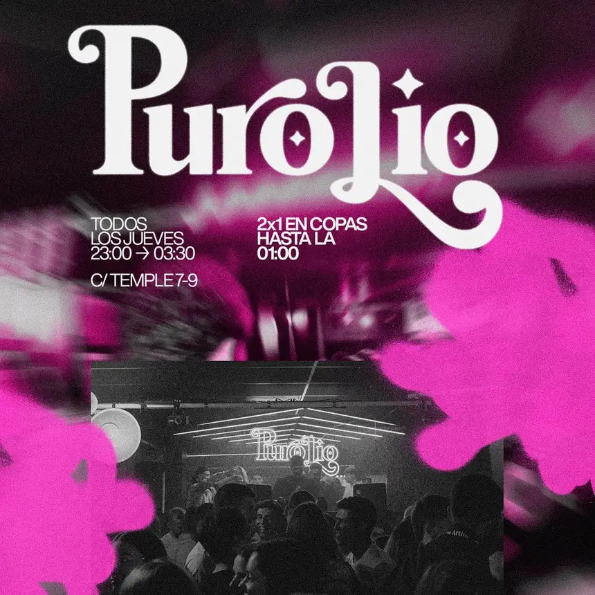 Cartel de PUROLÍO, la fiesta de los jueves en Parros Zaragoza