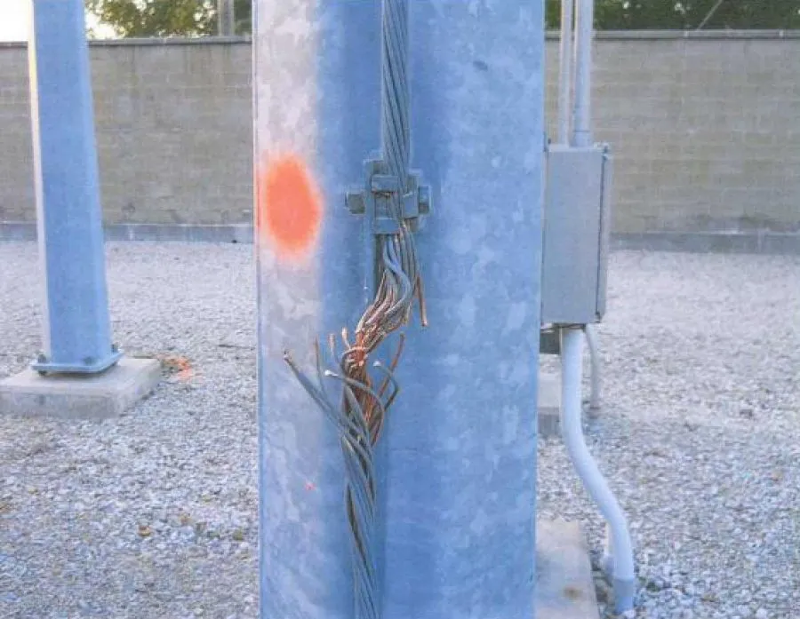 Copper theft substation