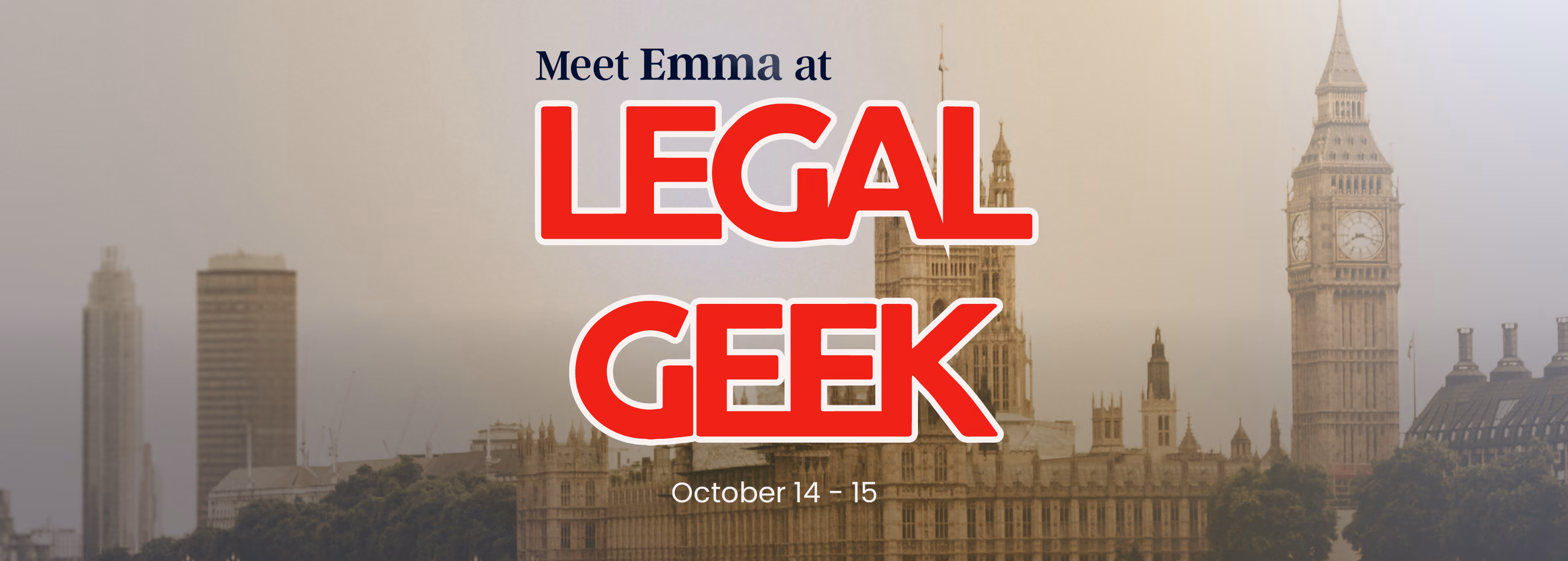 Meet Emma Legal at Legal Geek Conference 2026, London, 14 to 15 October