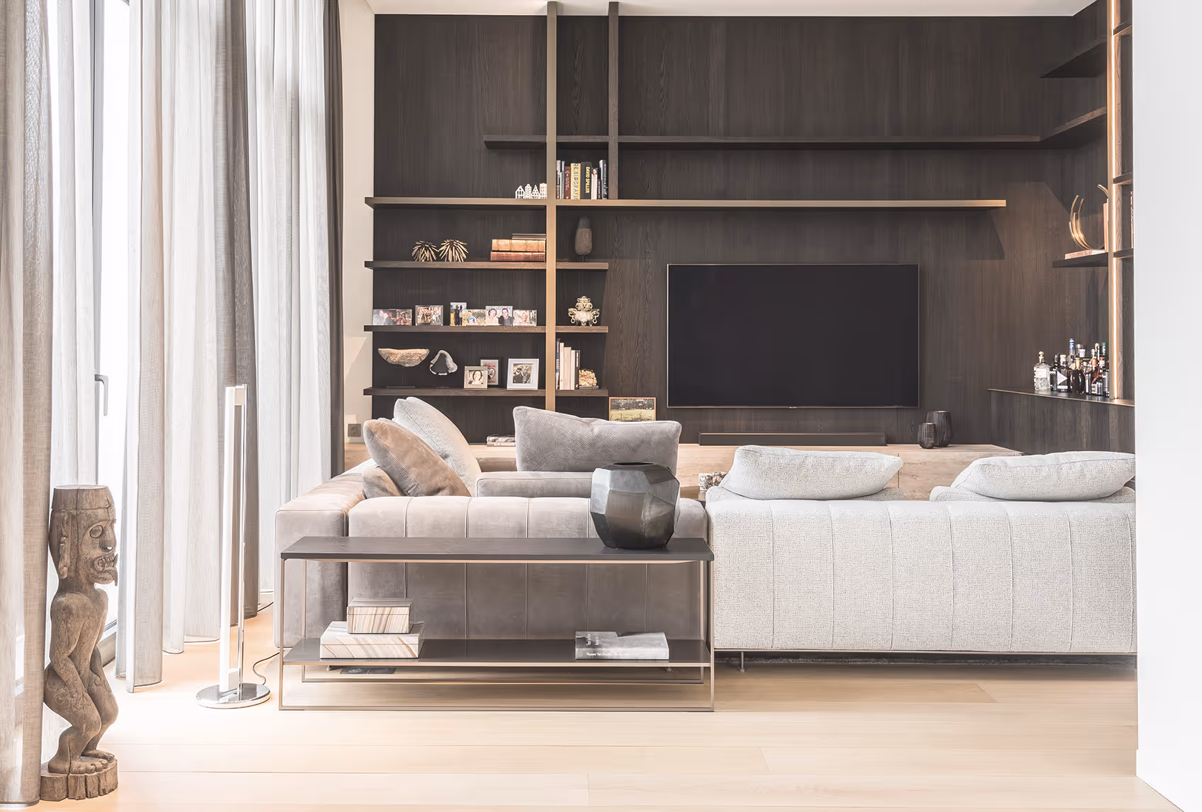 Een moderne woonkamer