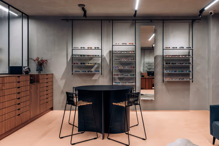 inrichting brillenwinkel