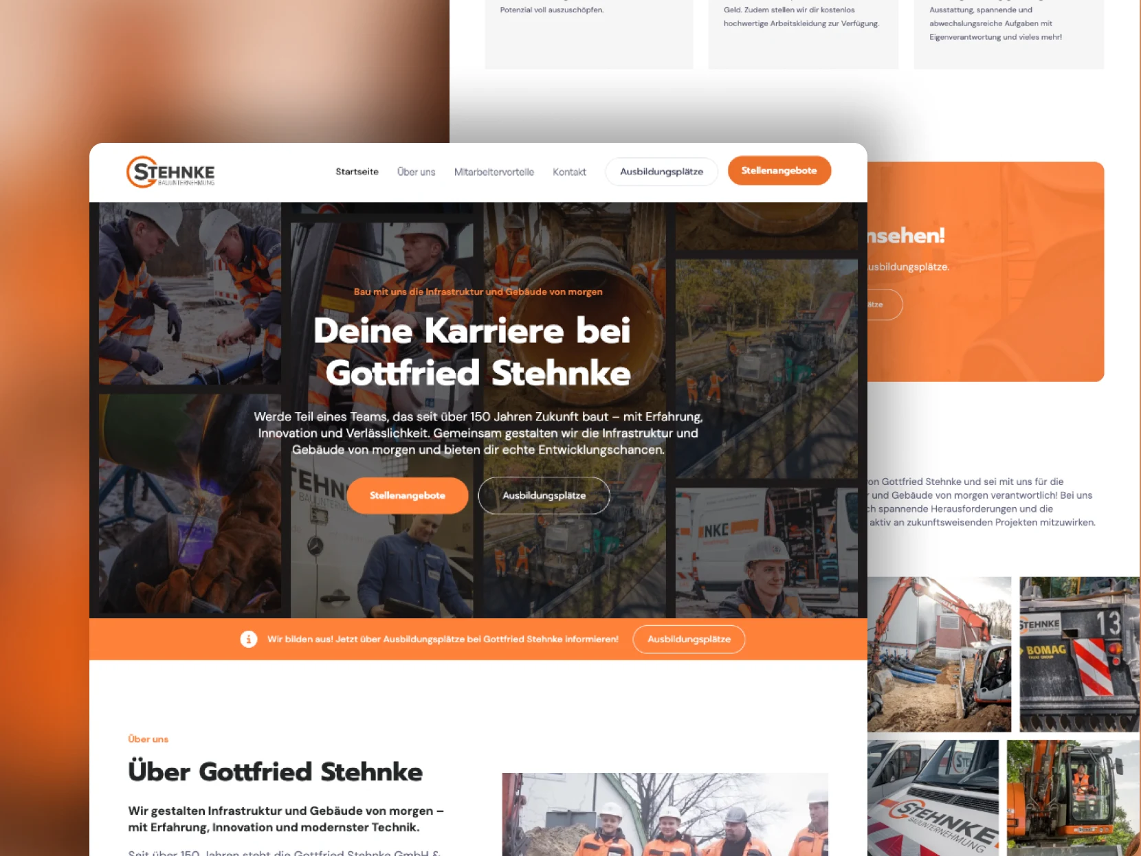 Referenzprojekt Gottfried Stehnke Karriereportal – Website von AVRIO Digital Marketing