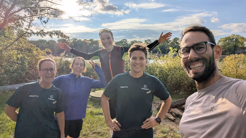 Impero running club team in Copenhagen