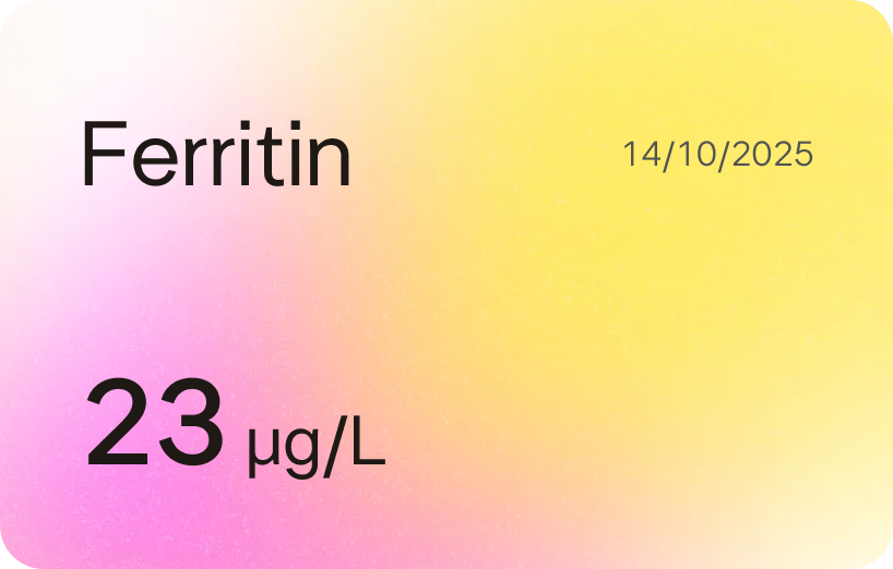 biomarker card ferritin