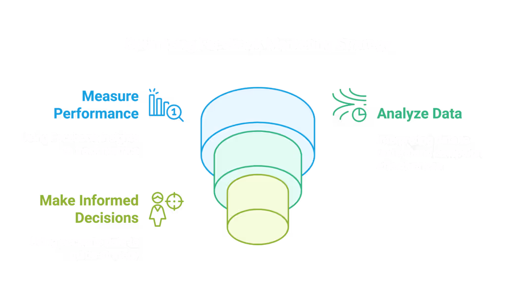 In order to optimize Facebook marketing strategy, analyze data and measure performance.